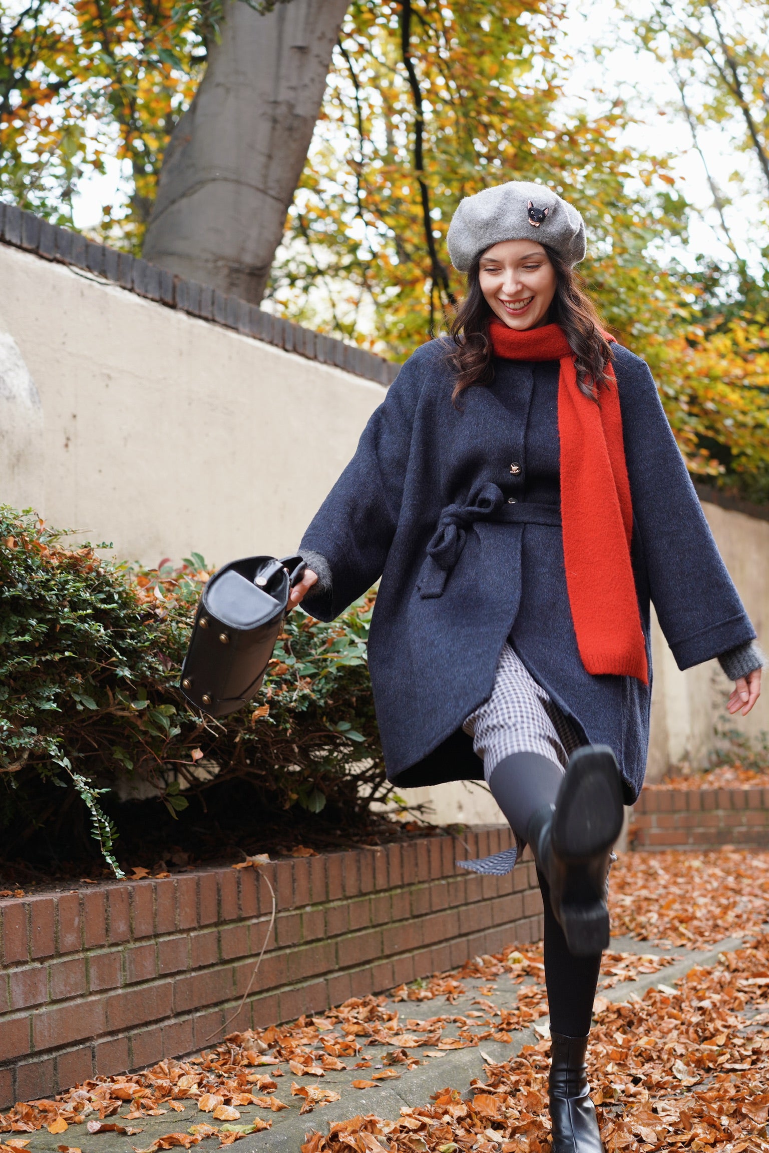 Midnight Layered Wool Coat