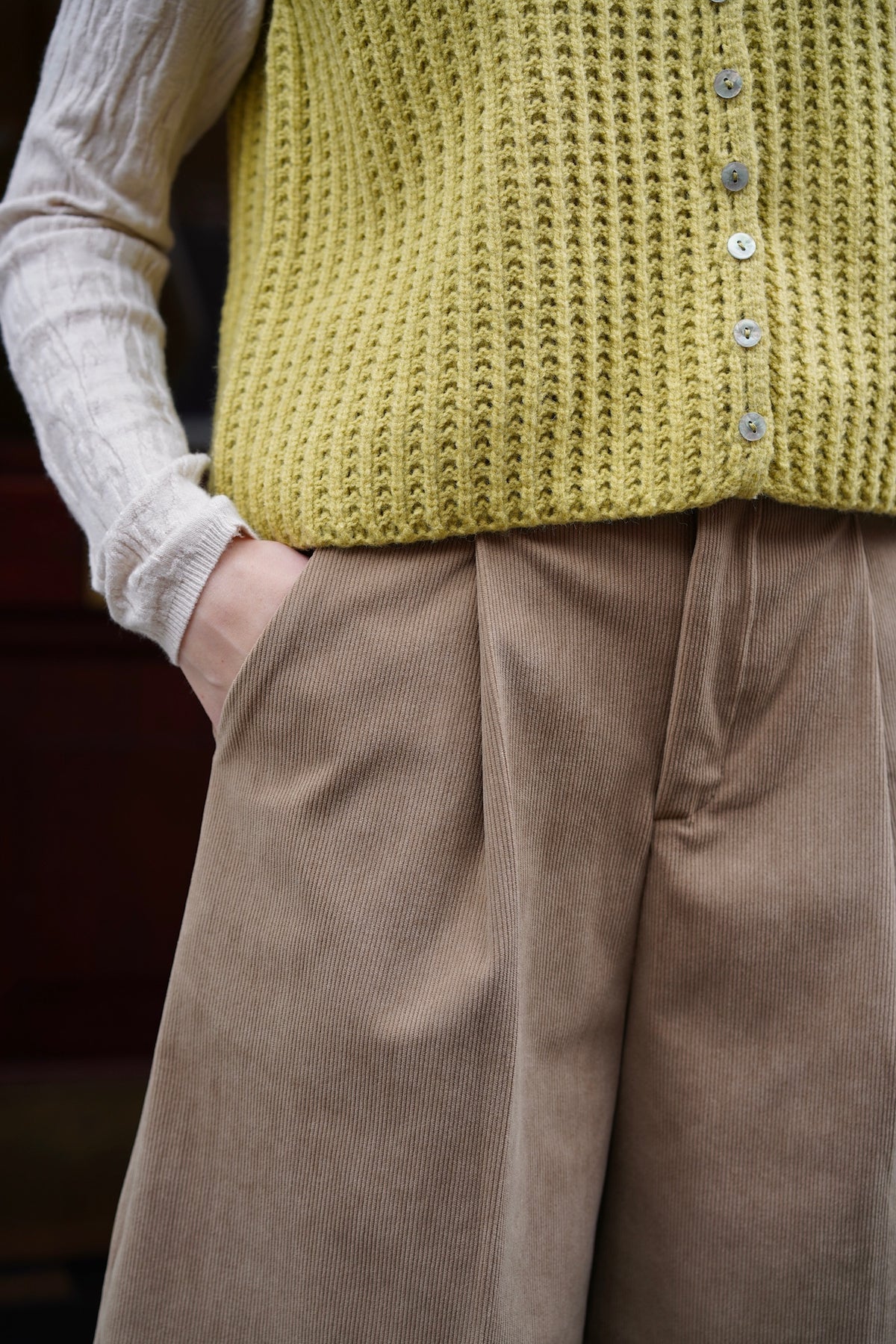 Minimal Corduroy Culottes (Camel)