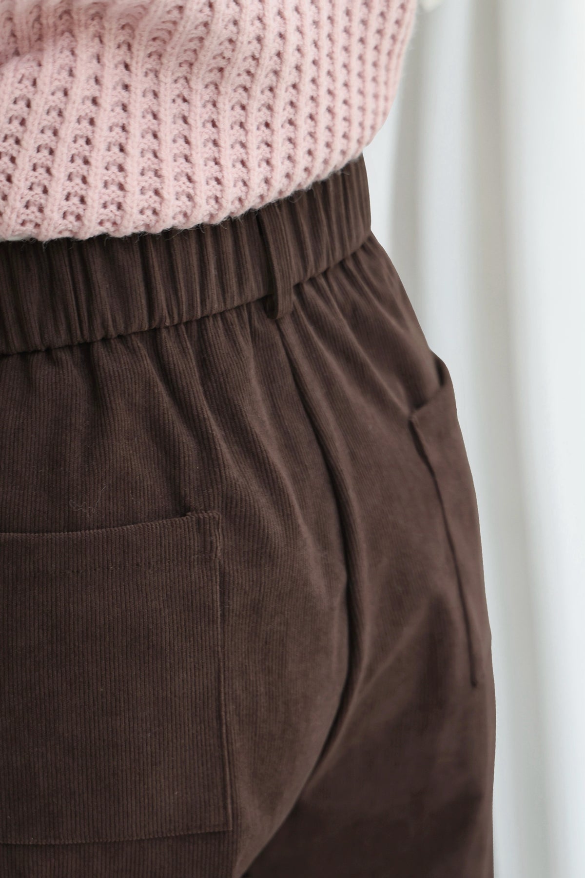 Minimal Corduroy Culottes (Chocolate)
