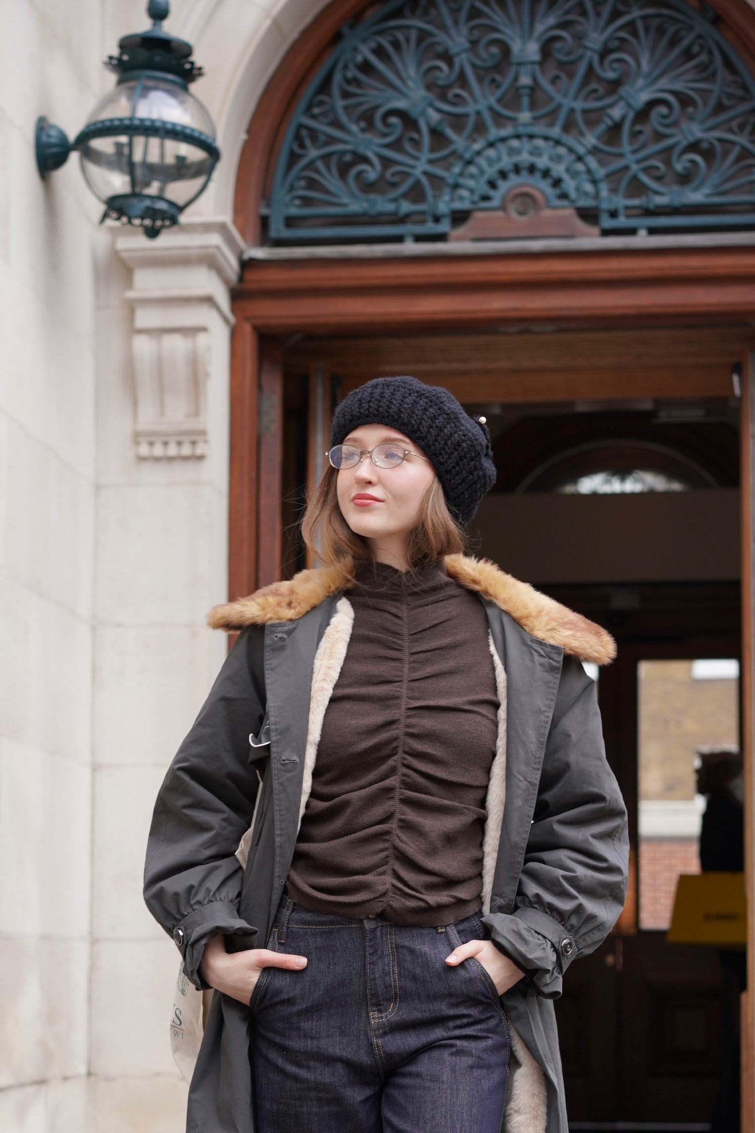 Monica Ruched Top (Dark Chocolate)