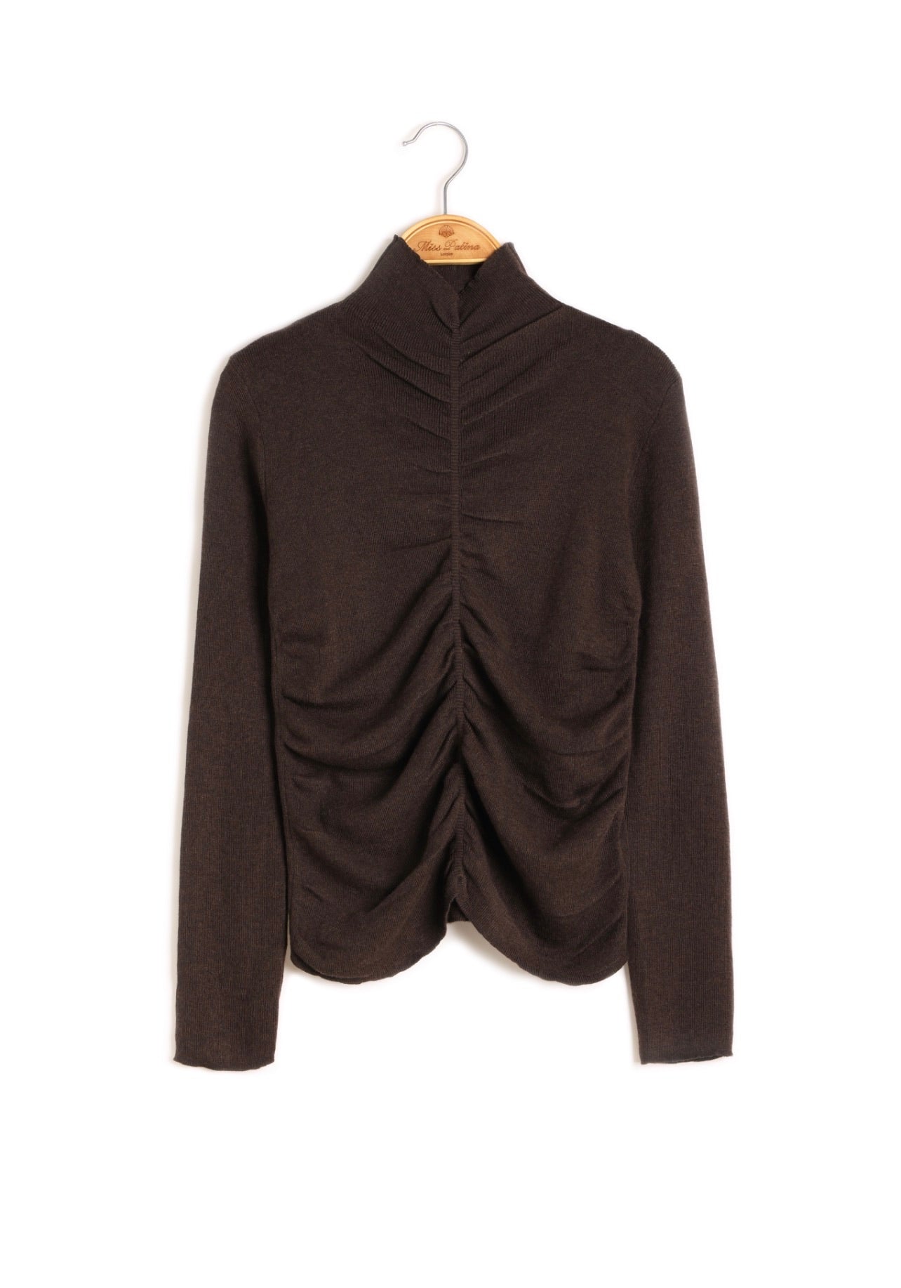 Monica Ruched Top (Dark Chocolate)