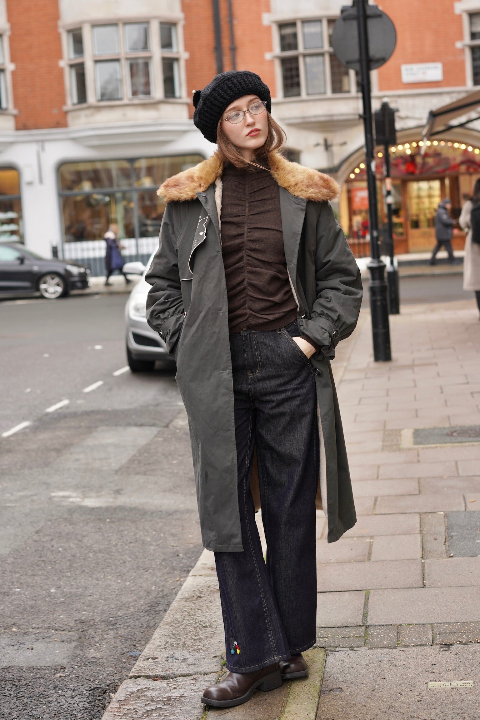 Monica Ruched Top (Dark Chocolate)