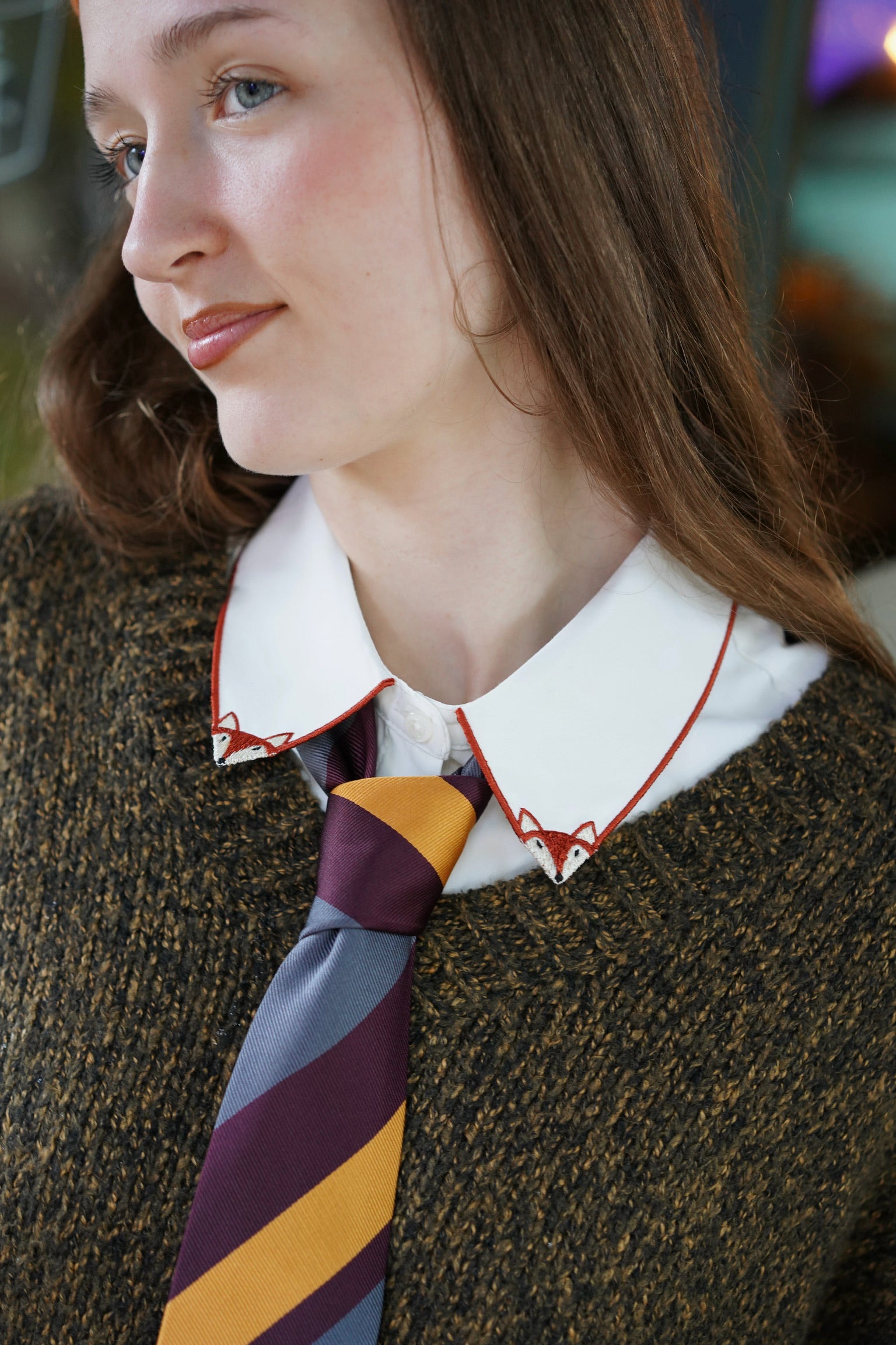 Friendly Fox Mock Collar