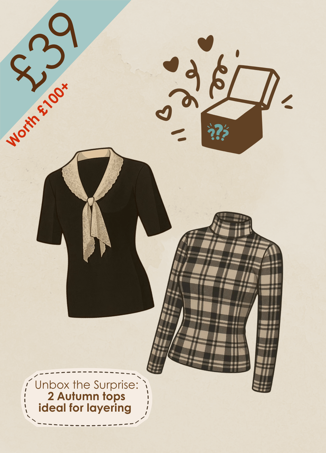 November Mystery Gift Box – Autumn Tops