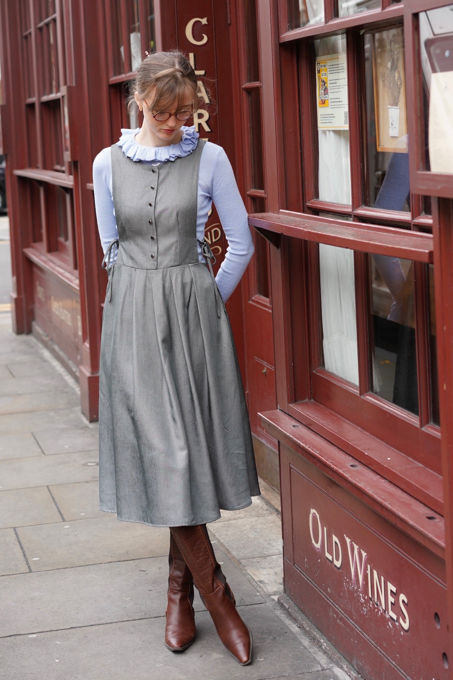 Oxford Bow Pinafore