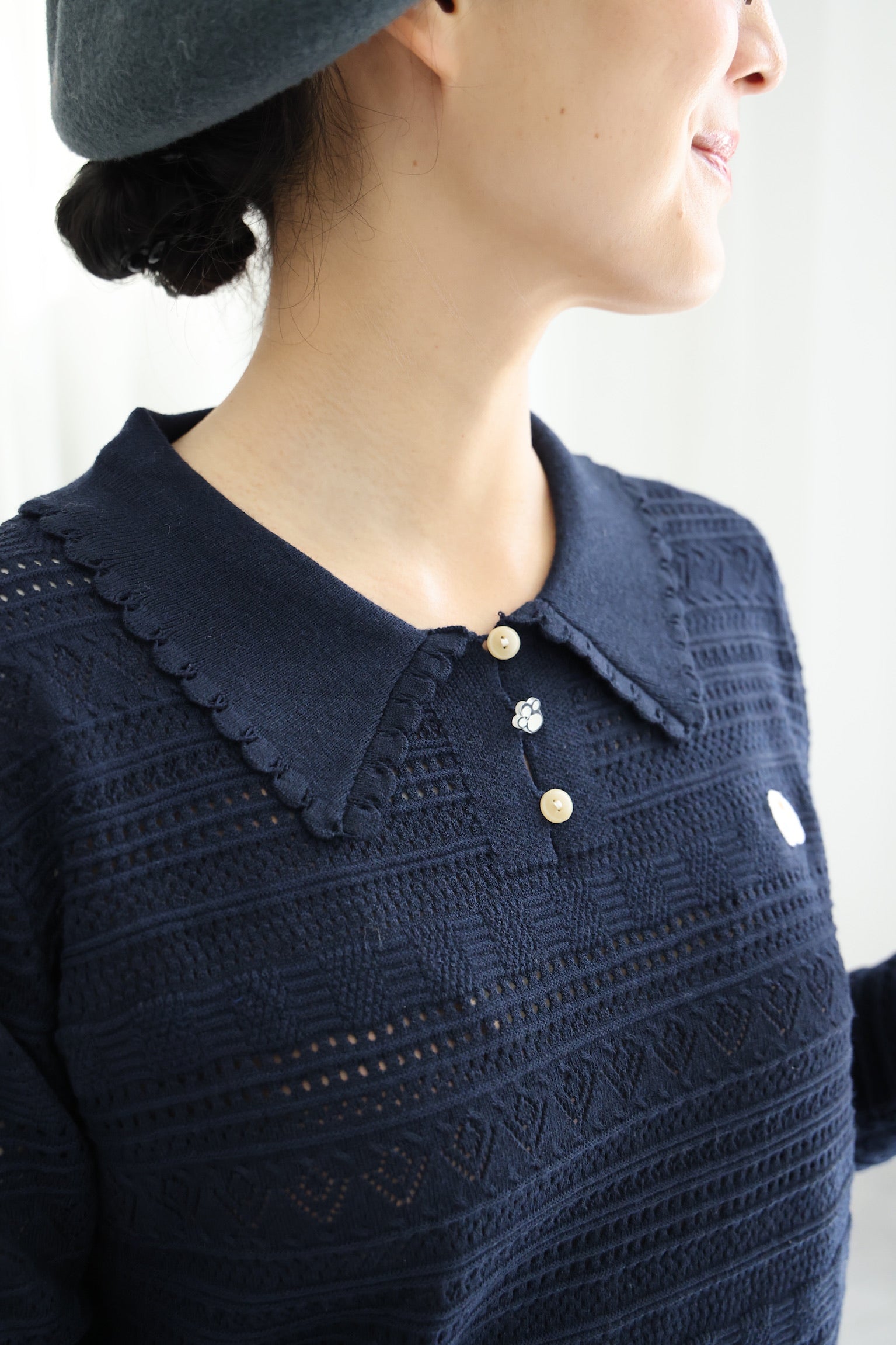 Palette Crochet Polo (Navy)