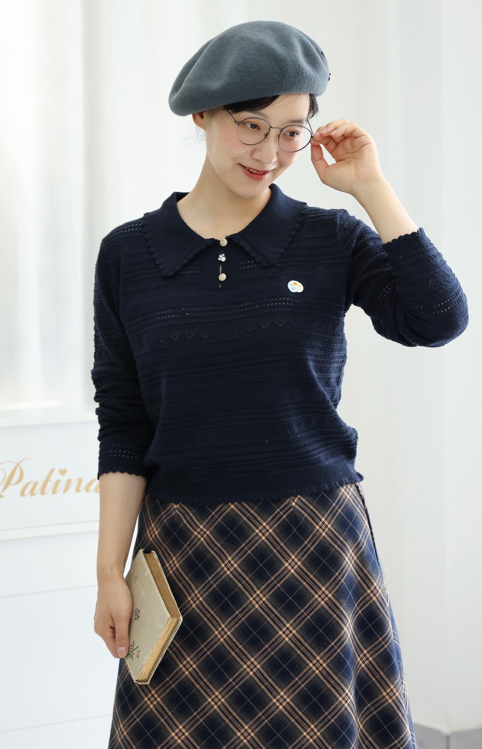 Palette Crochet Polo (Navy)