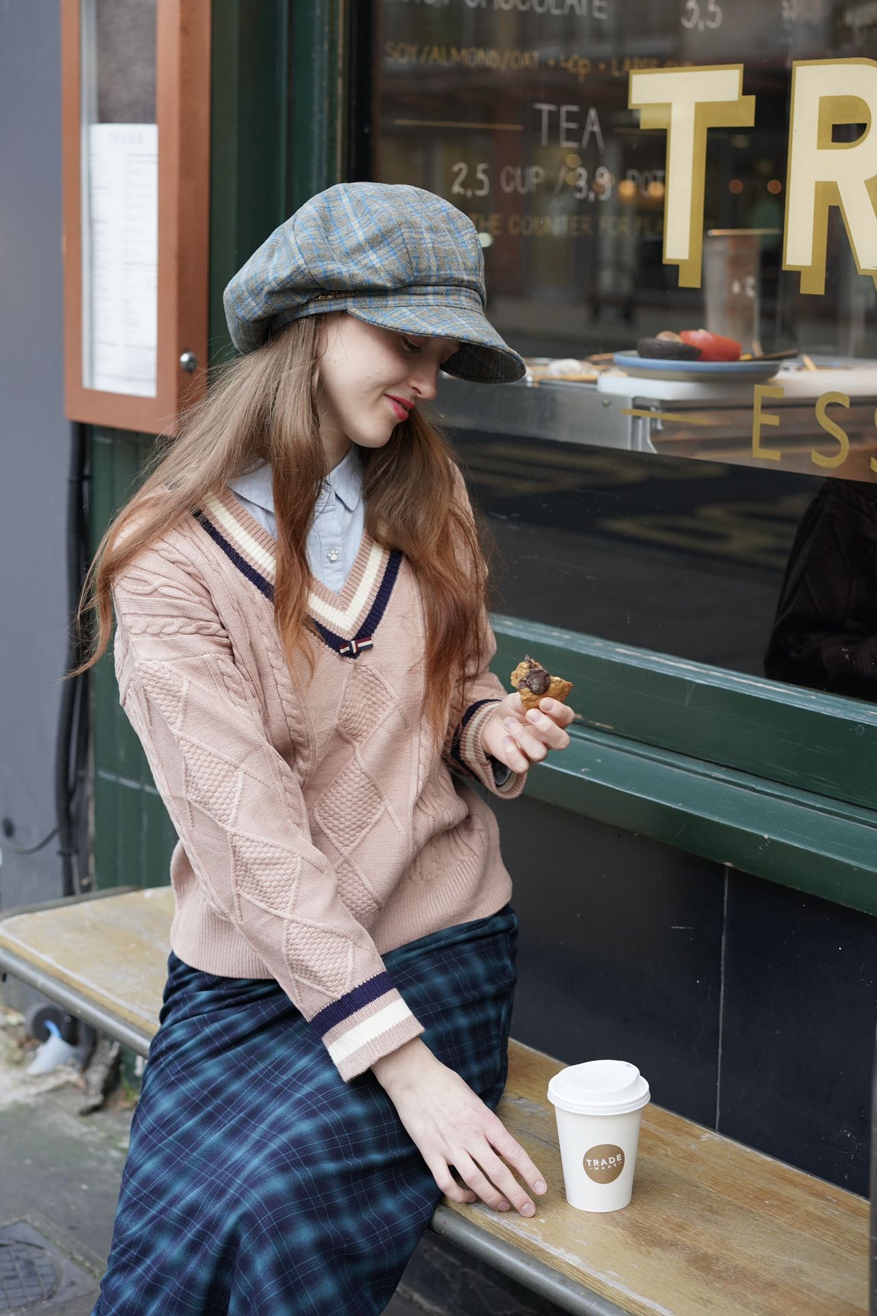 Peaky Blade Newsboy Cap Hat (Moss Green)