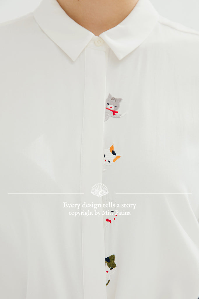 Pee-Cat-Boo Shirt (White)