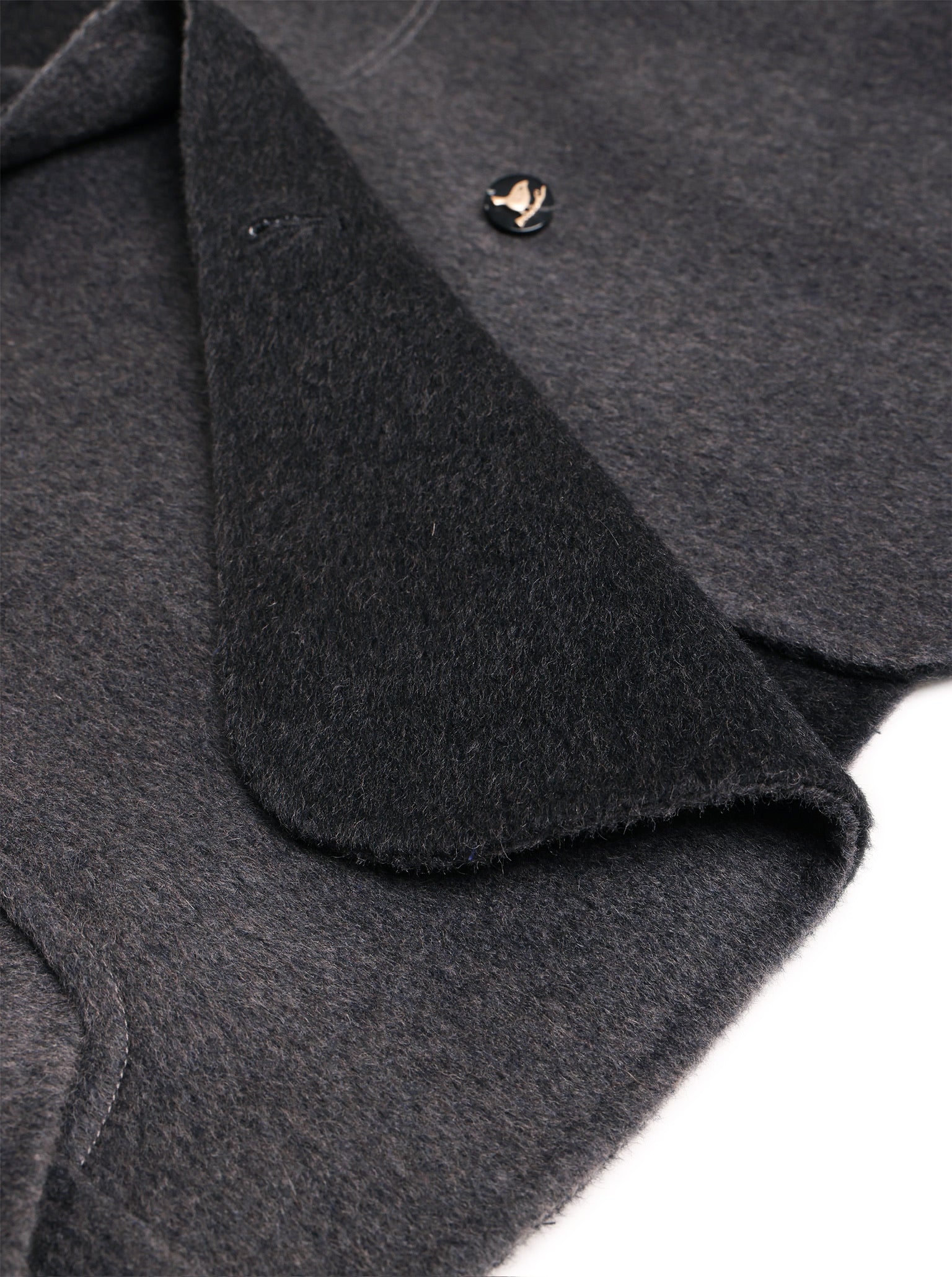 Peekaboo Cat Wool Blazer (Oxford Grey）