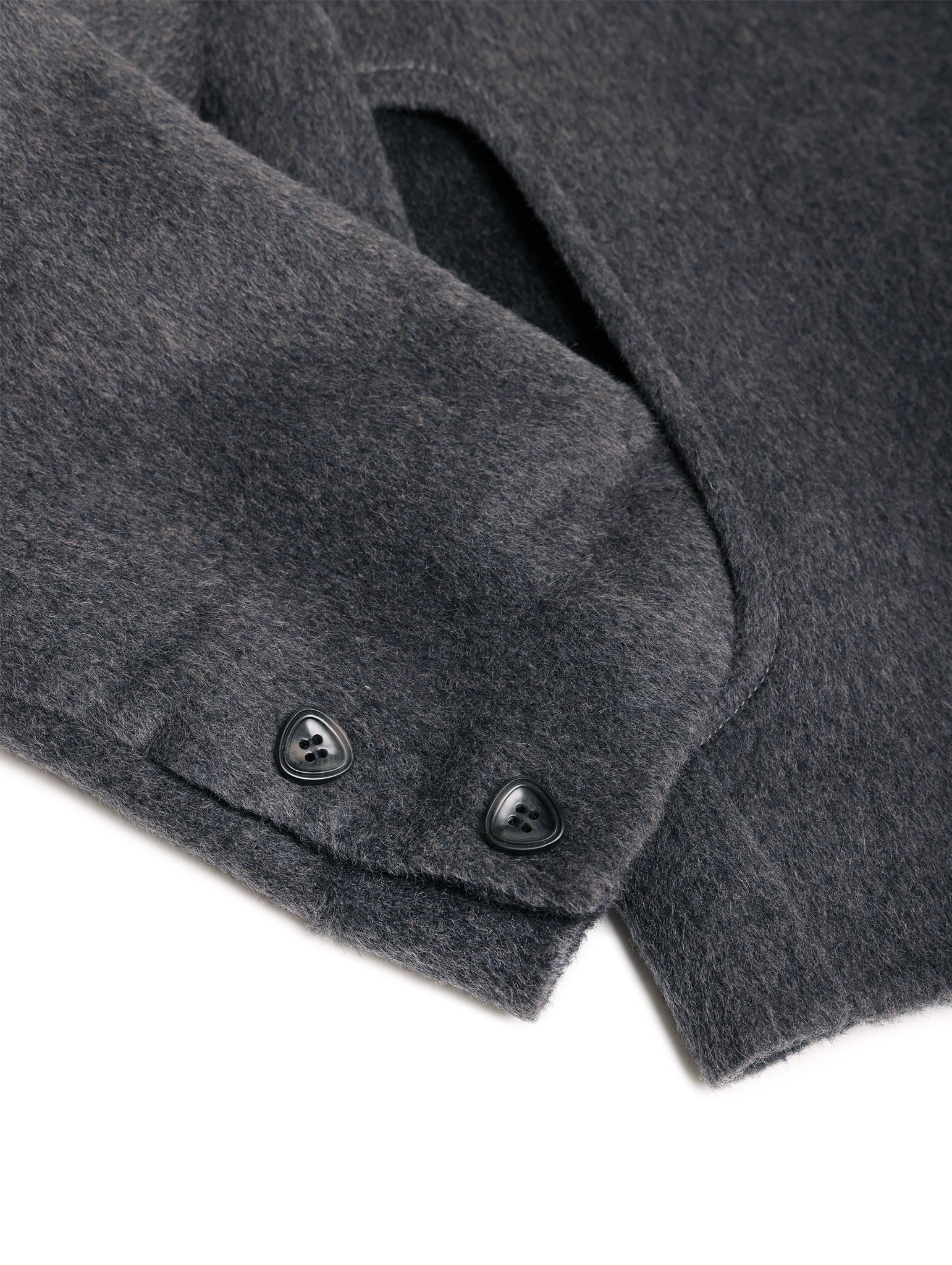 Peekaboo Cat Wool Blazer (Oxford Grey）
