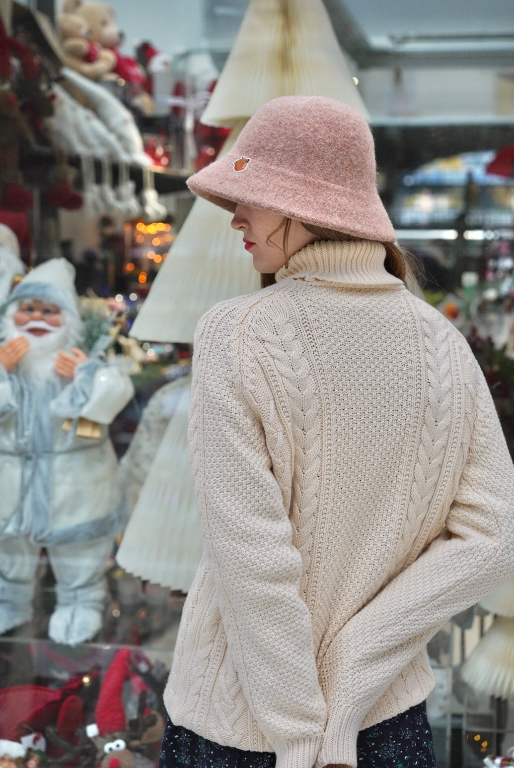 Pompom Cable Jumper (Cream)