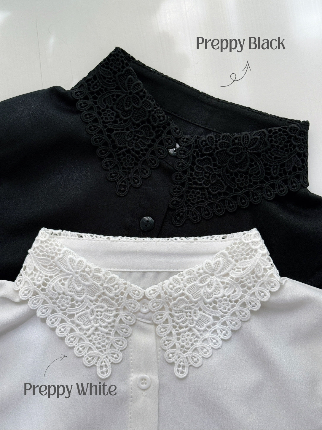 Retro Layering Mock Collar Collection