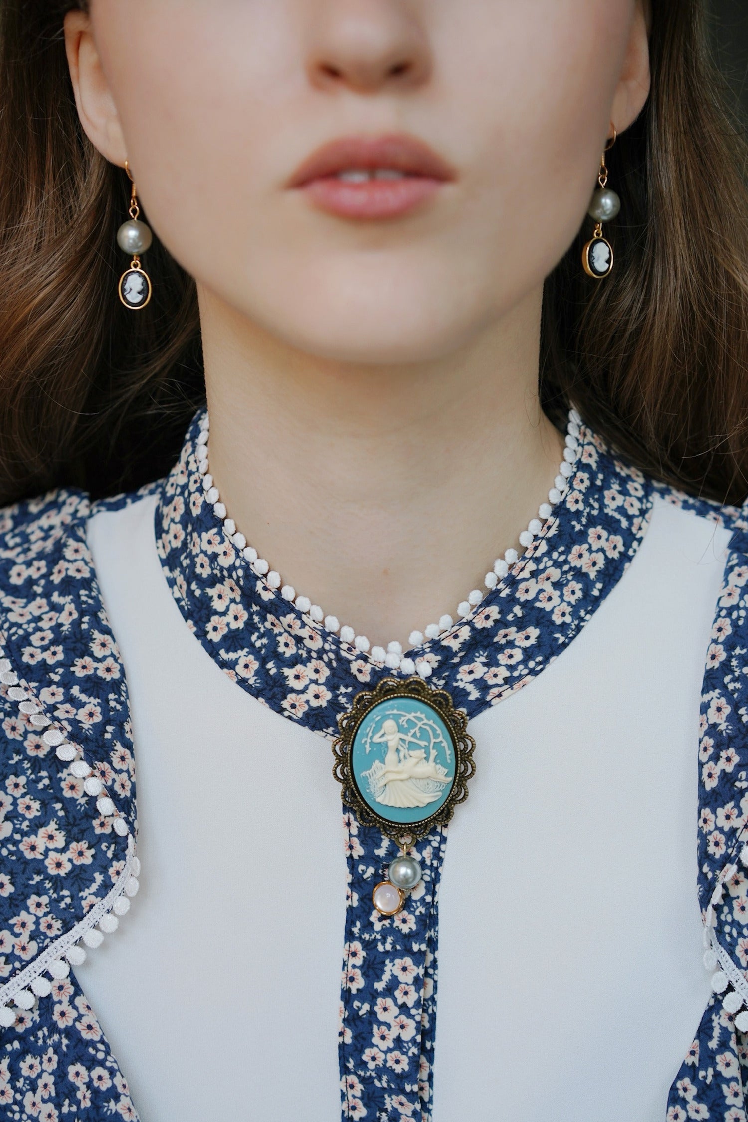 Forest Fairy Cameo Brooch