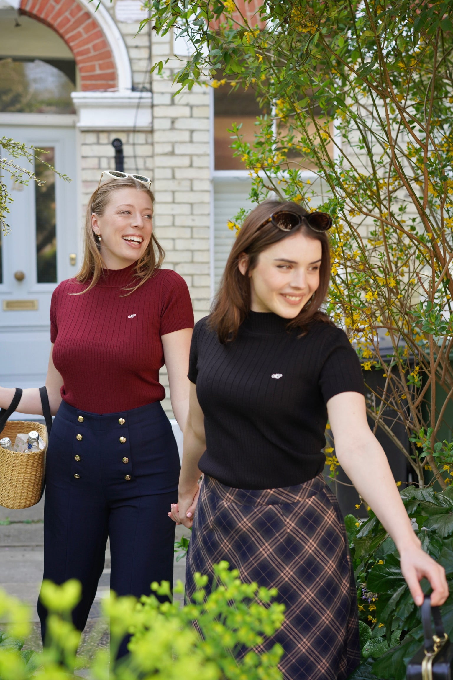 Retro Rizzo Knit Top (Black)
