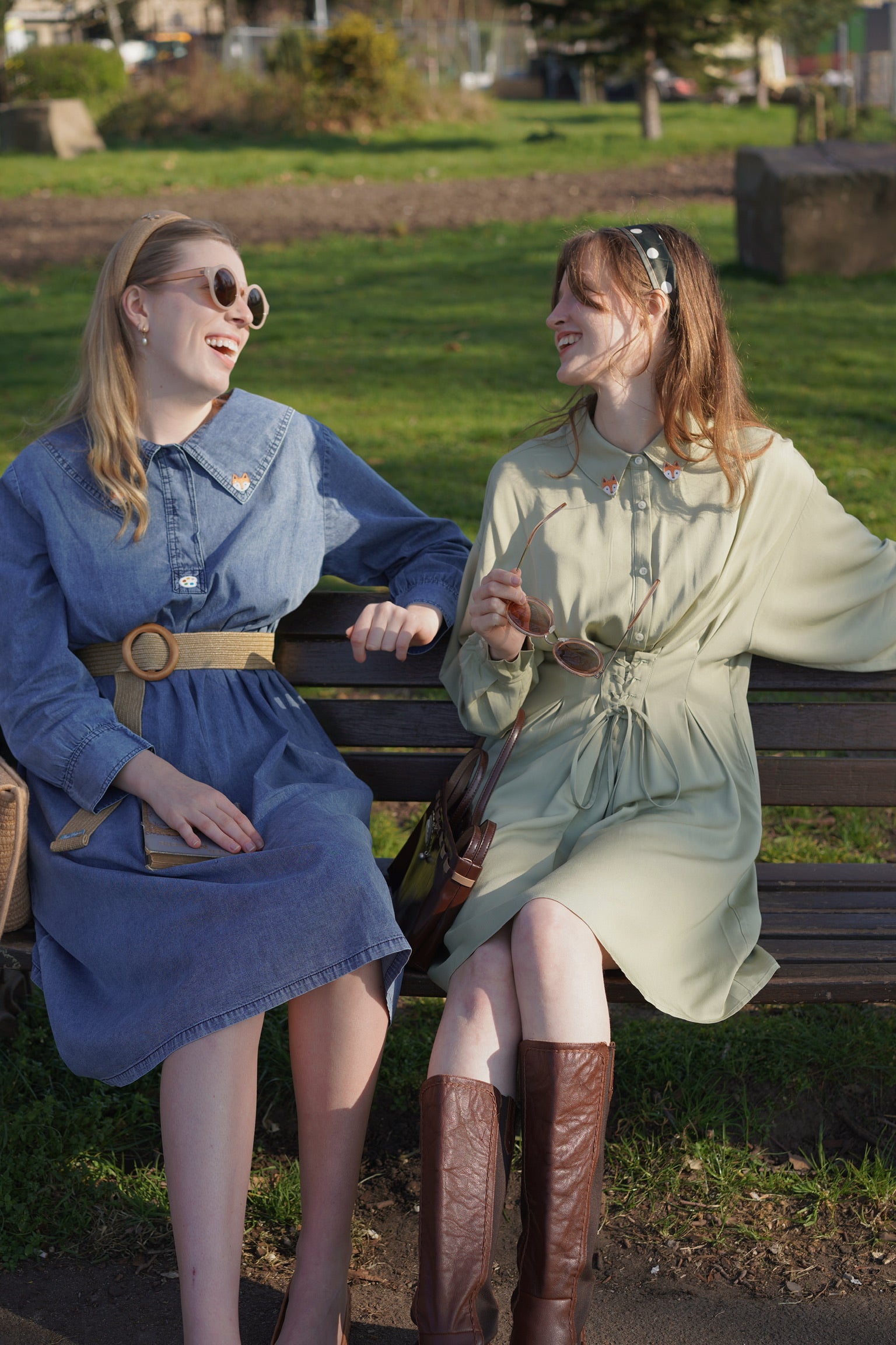 Artist Fox Denim Dress – Miss Patina