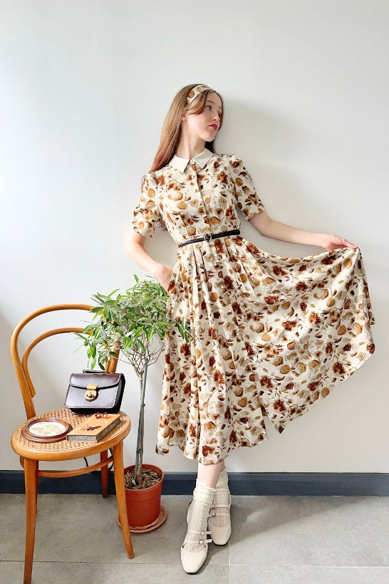 Royal Botany Dress (Copper Rose Tea)