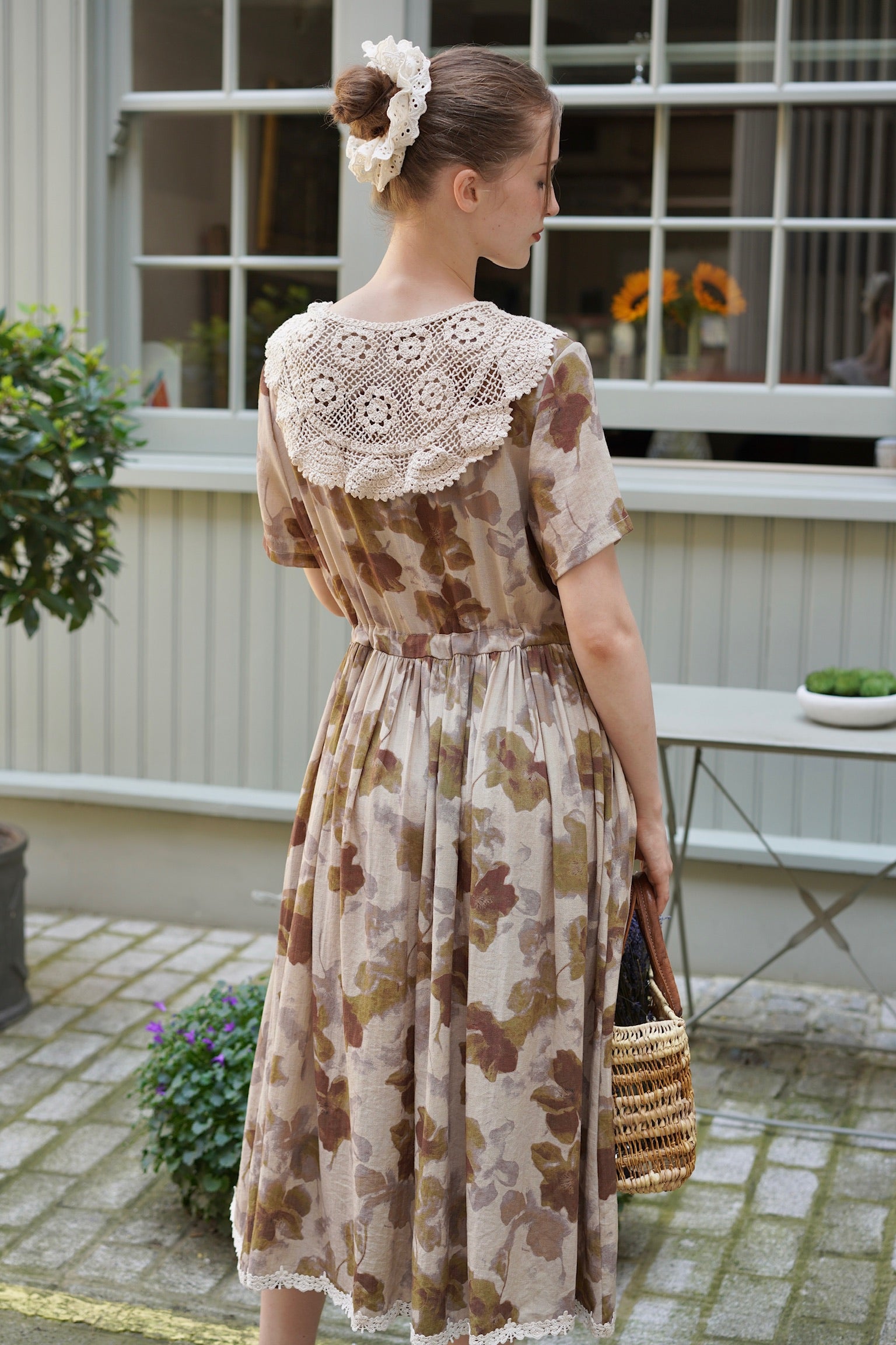 Royal Forest Cottage Dress (Faded Anemone)