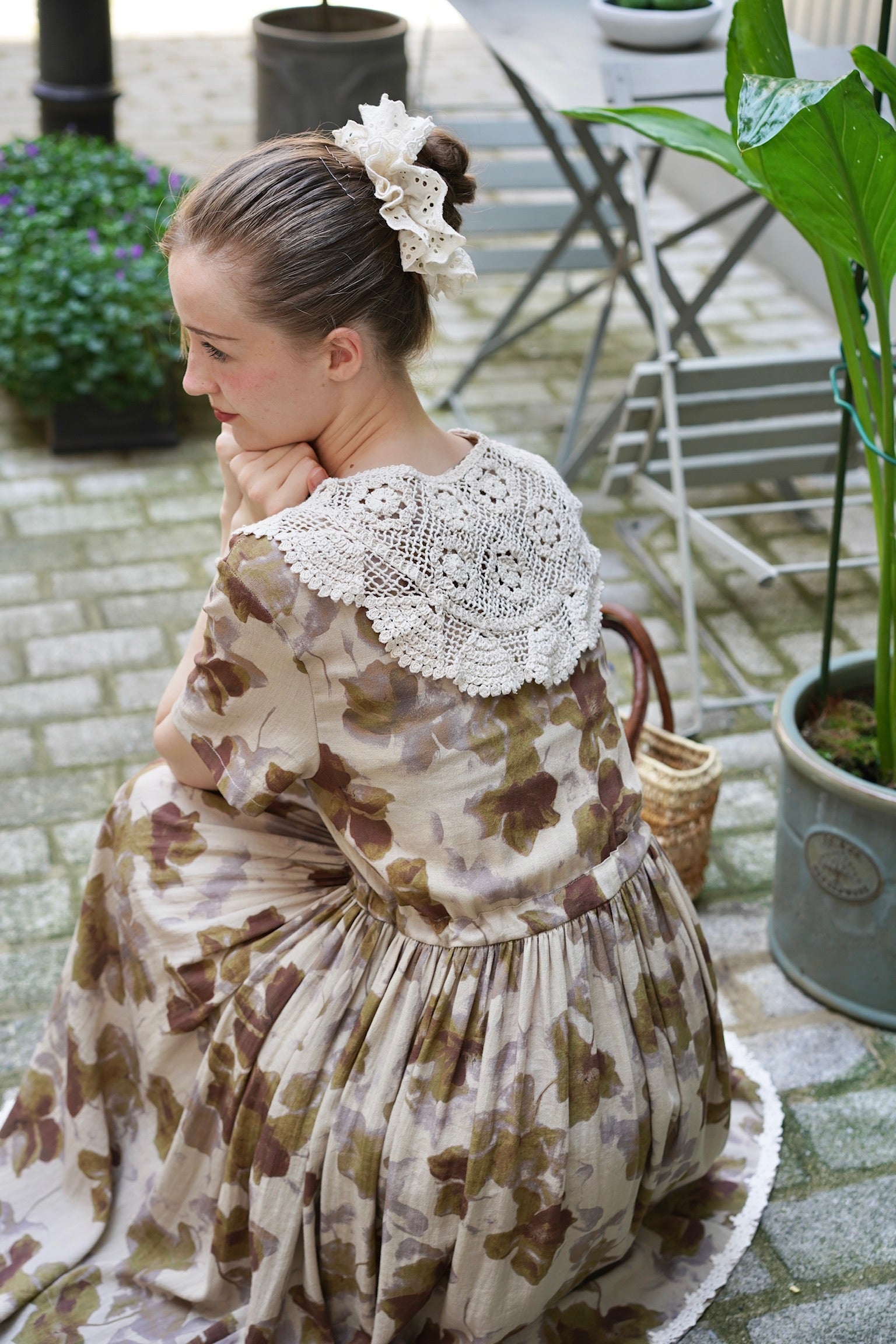 Royal Forest Cottage Dress (Faded Anemone)