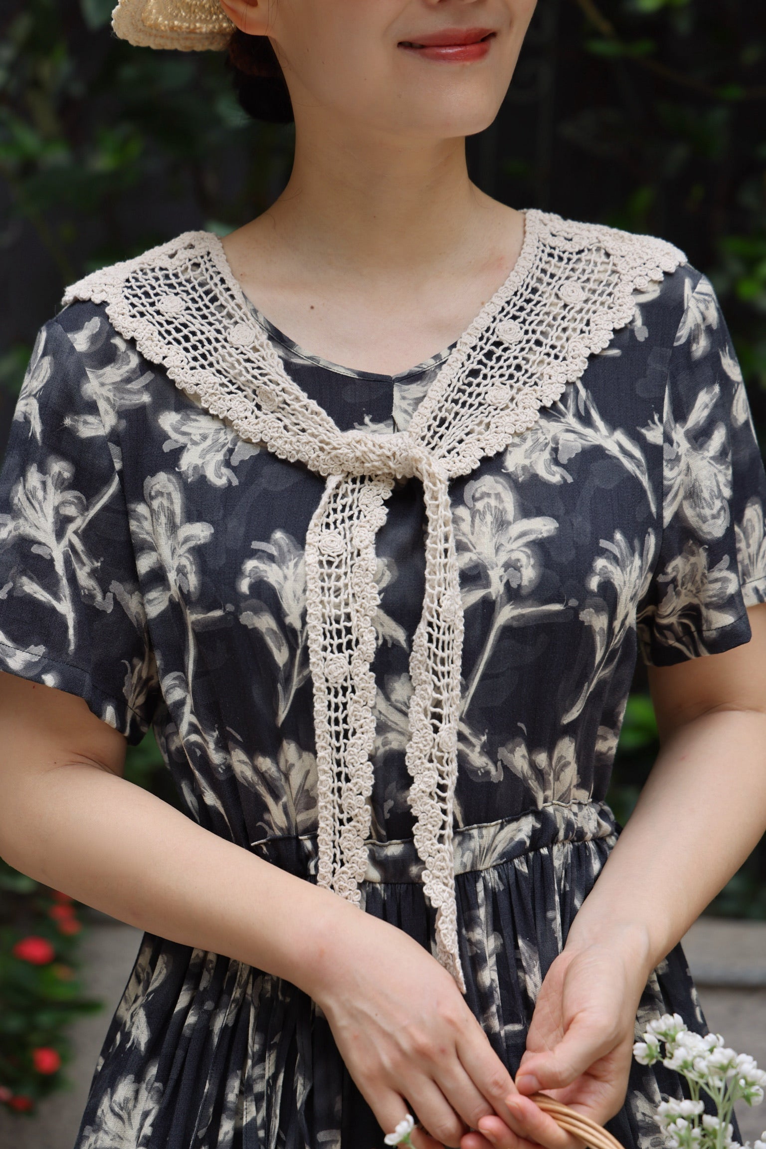 Royal Forest Cottage Dress (Moonlit Lily)