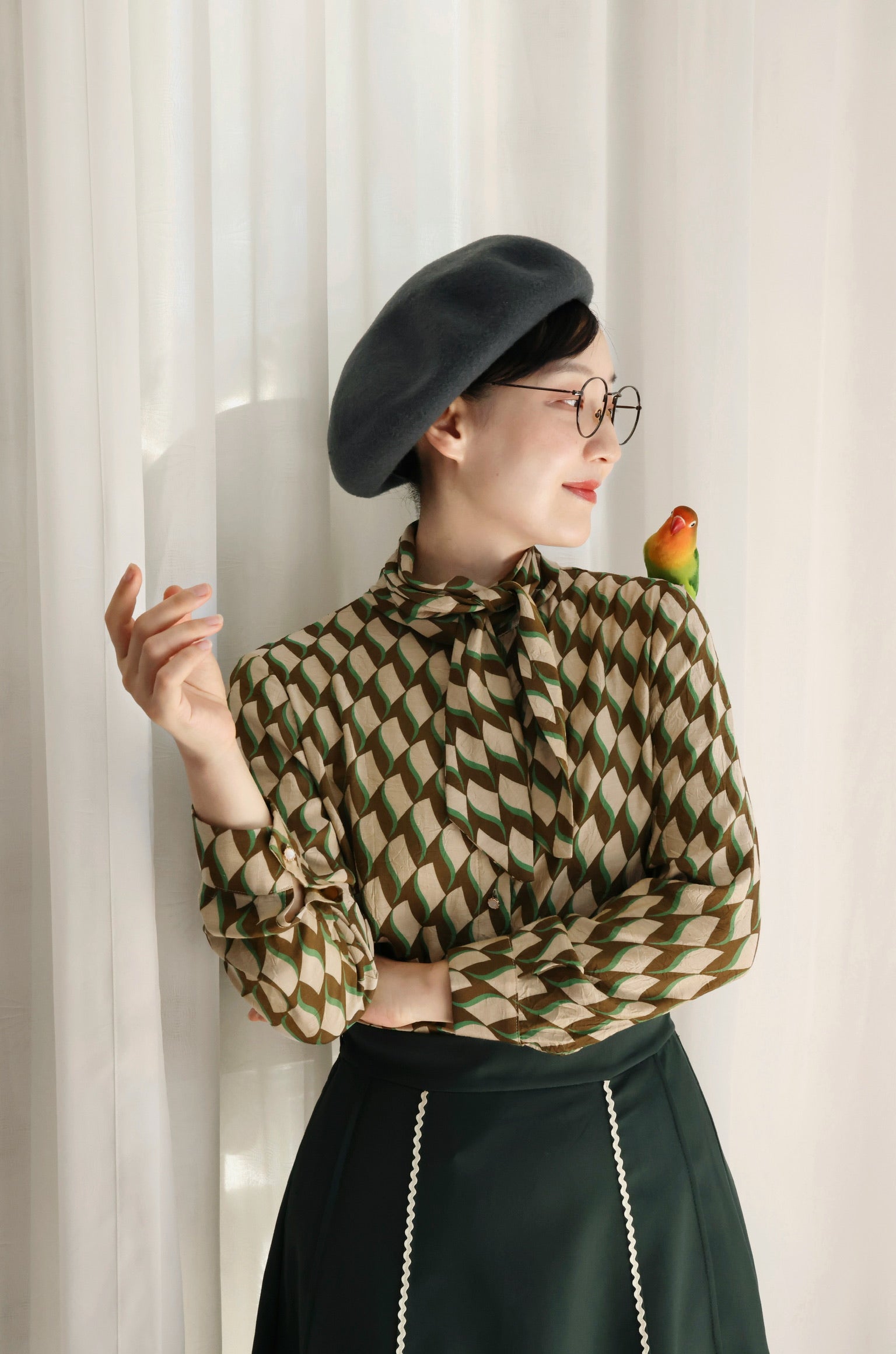 Salinger Year Scarf Blouse