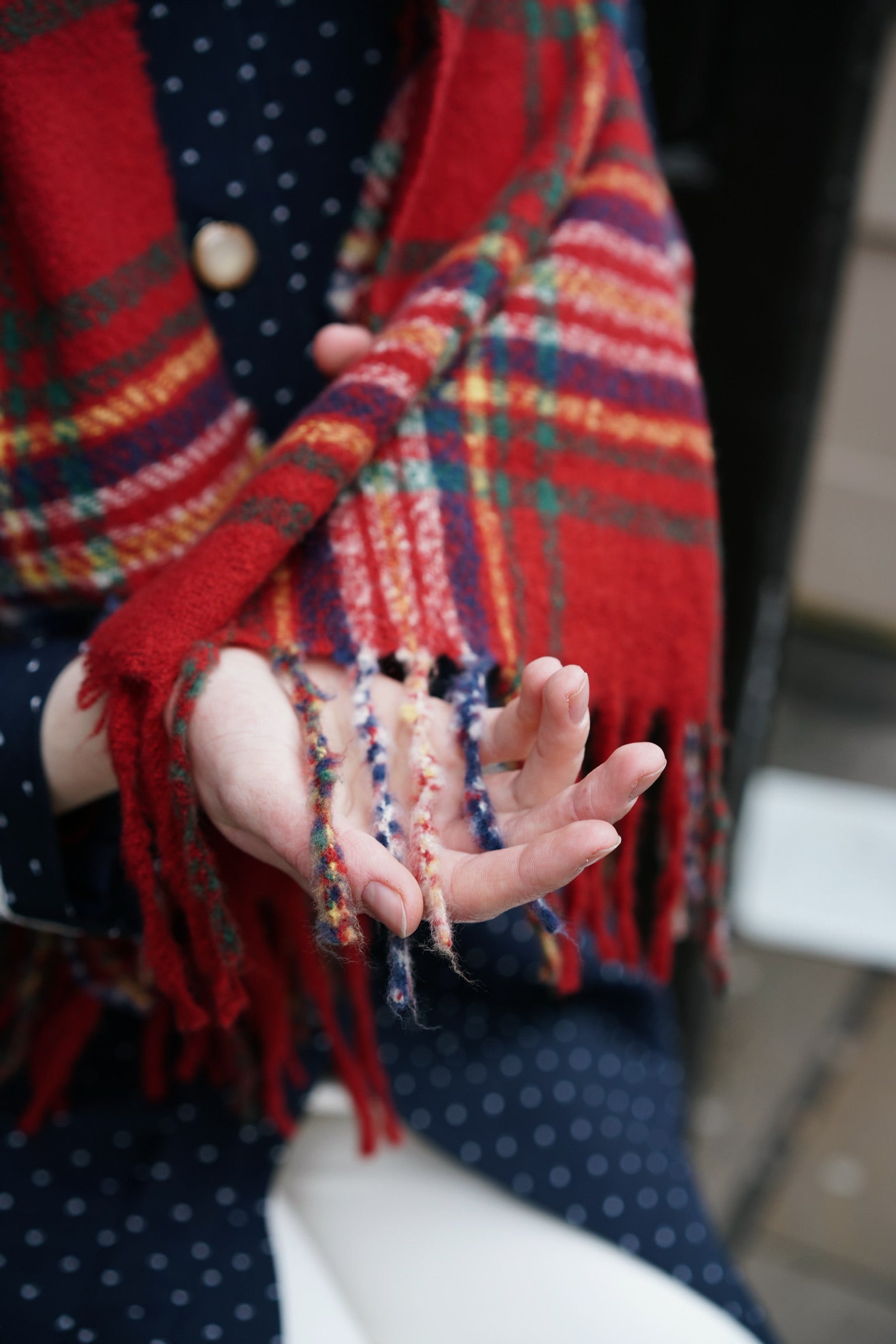 Scarlet Thistle Scarf