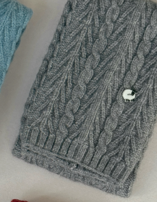 Little Sheep Cable Knit Scarf