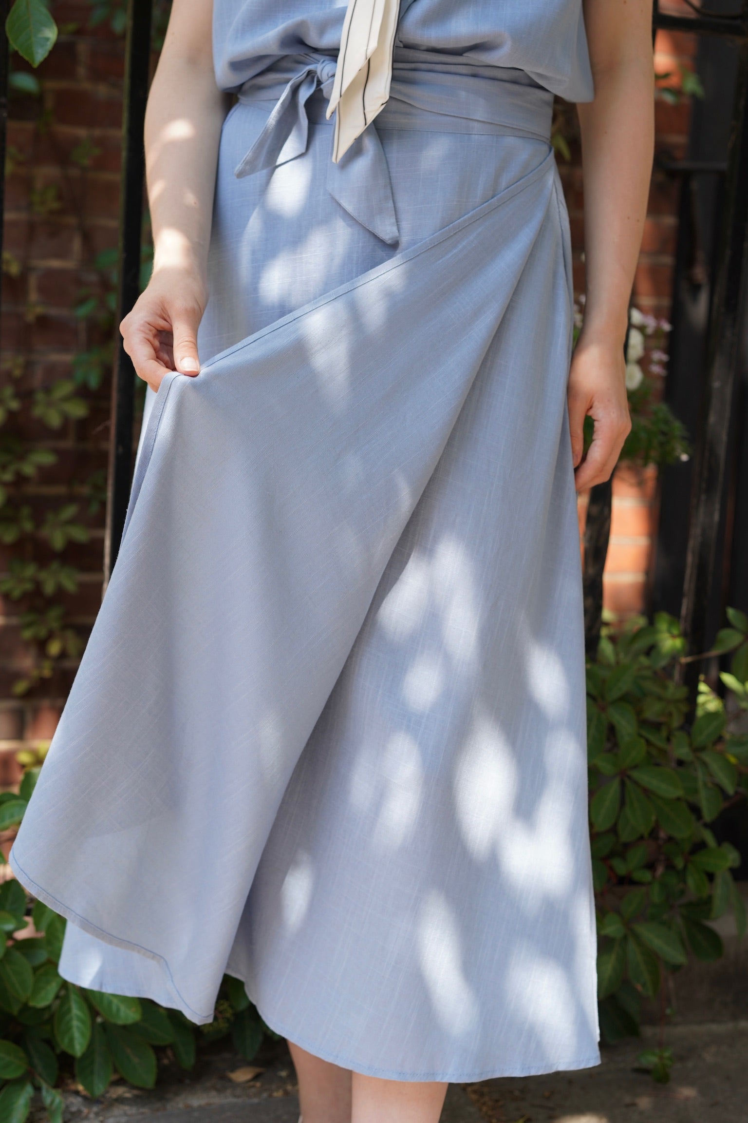Seaside Clubhouse Shirt & Skirt Set (Blue)