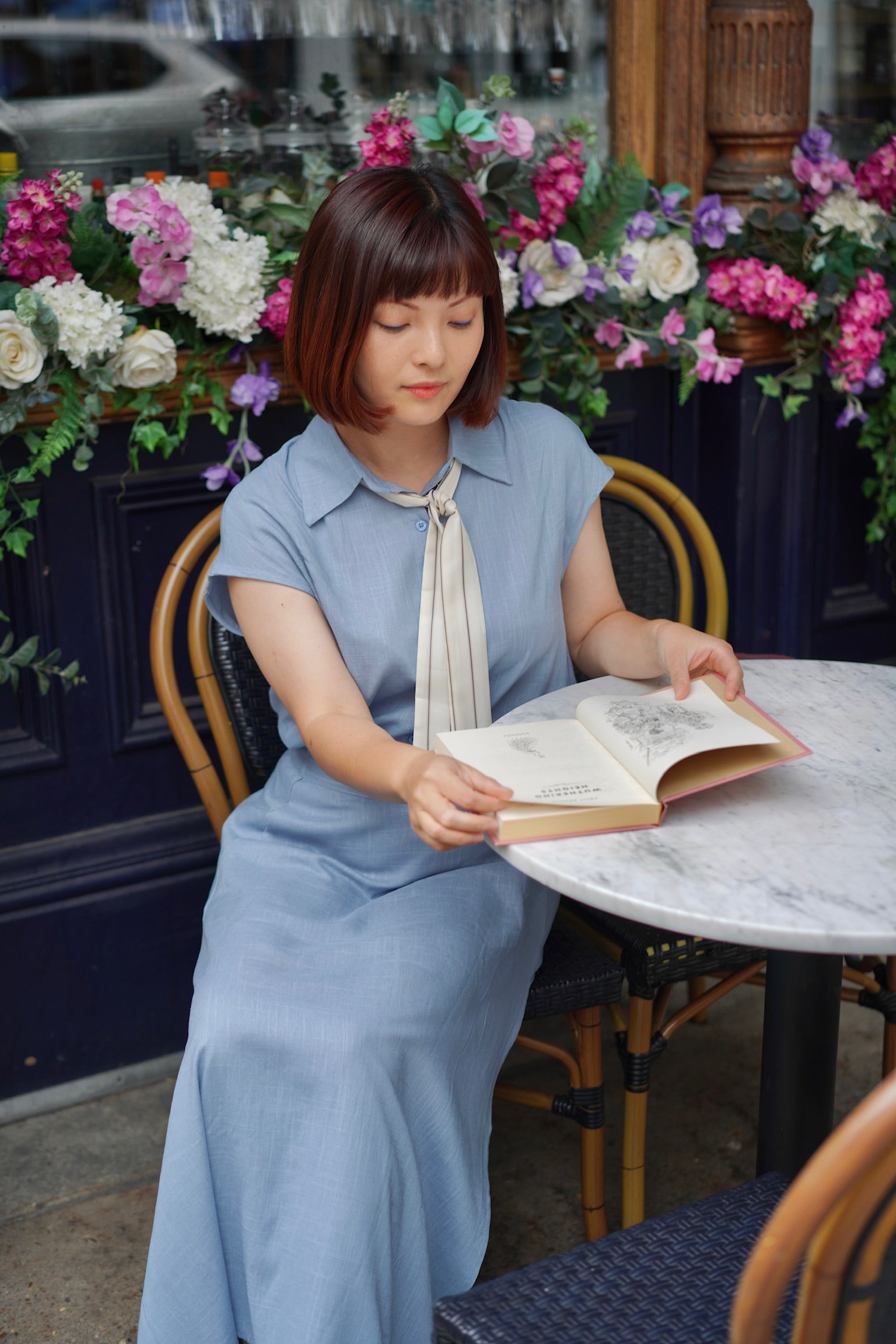 Seaside Clubhouse Shirt & Skirt Set (Blue)