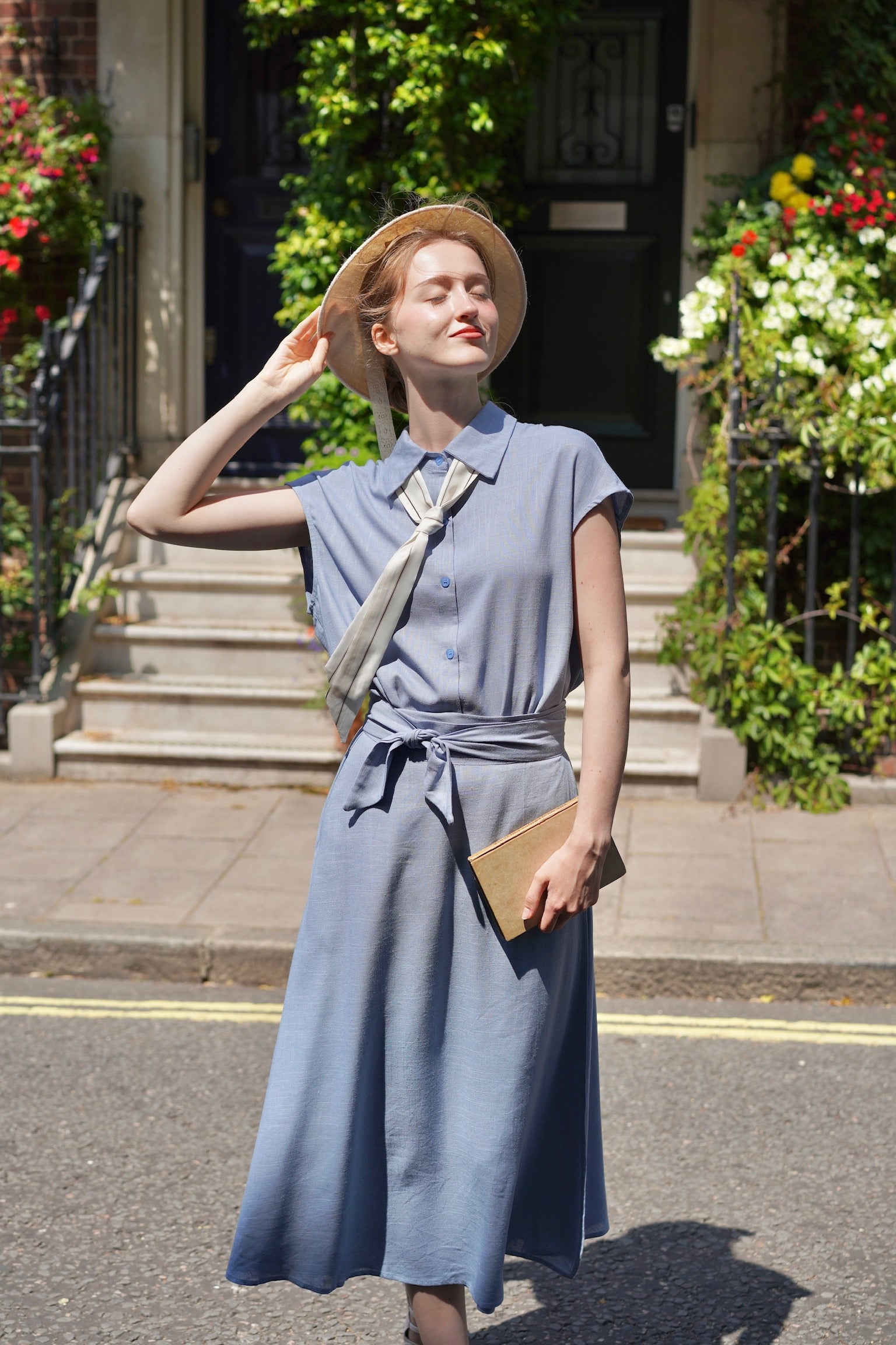 Seaside Clubhouse Shirt & Skirt Set (Blue)