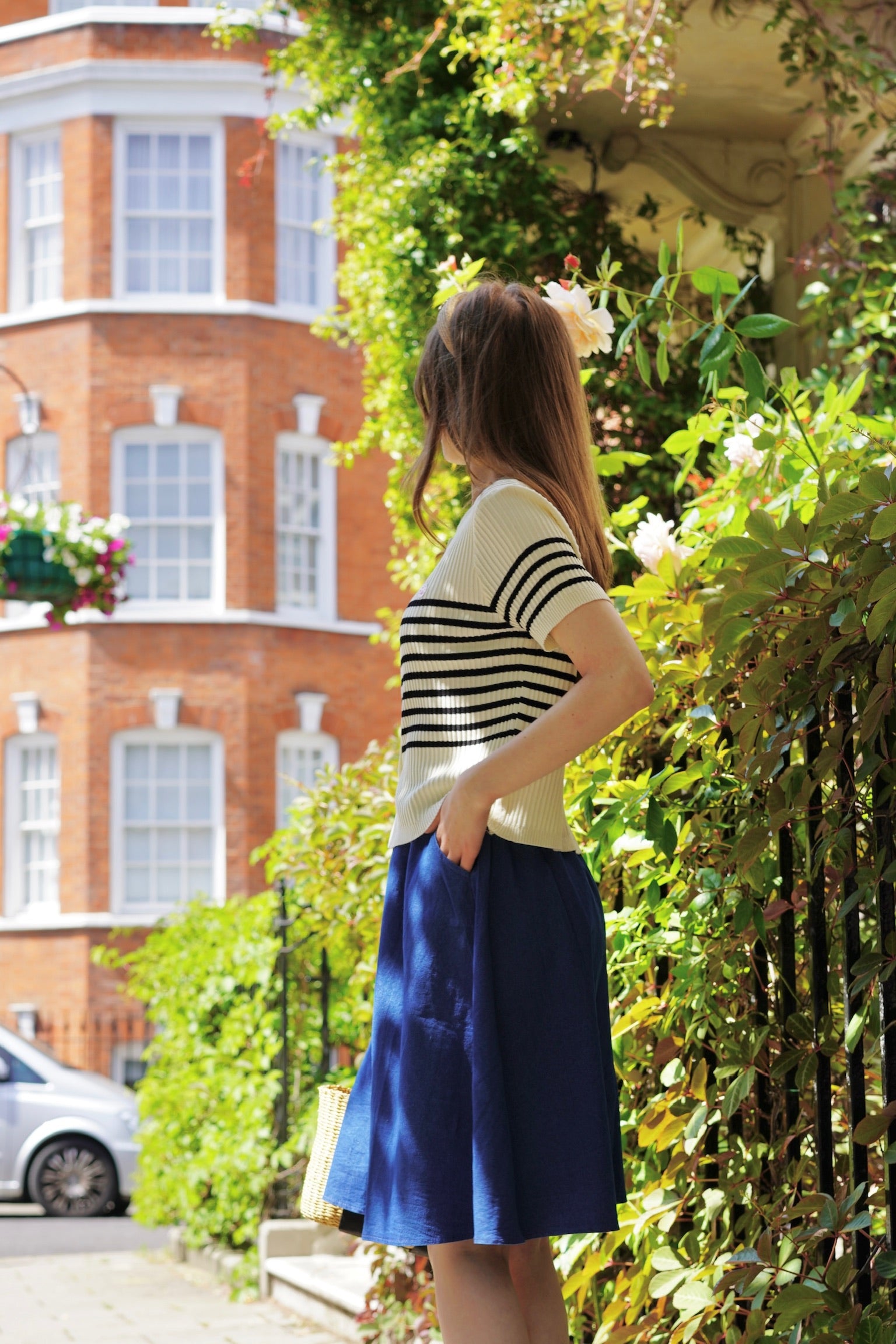 Seaside Stroll Striped Top (Cream)
