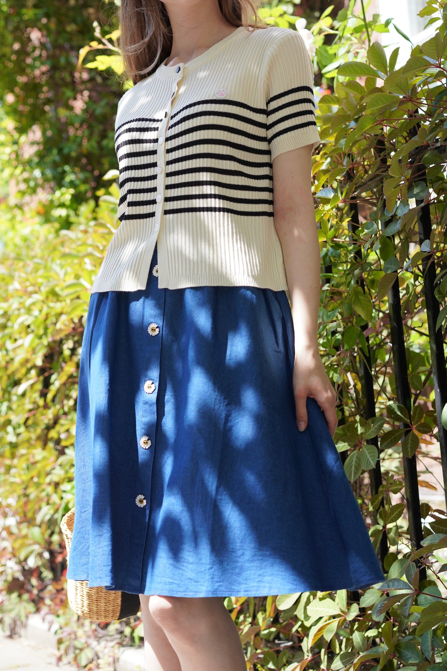 Seaside Stroll Striped Top (Cream)