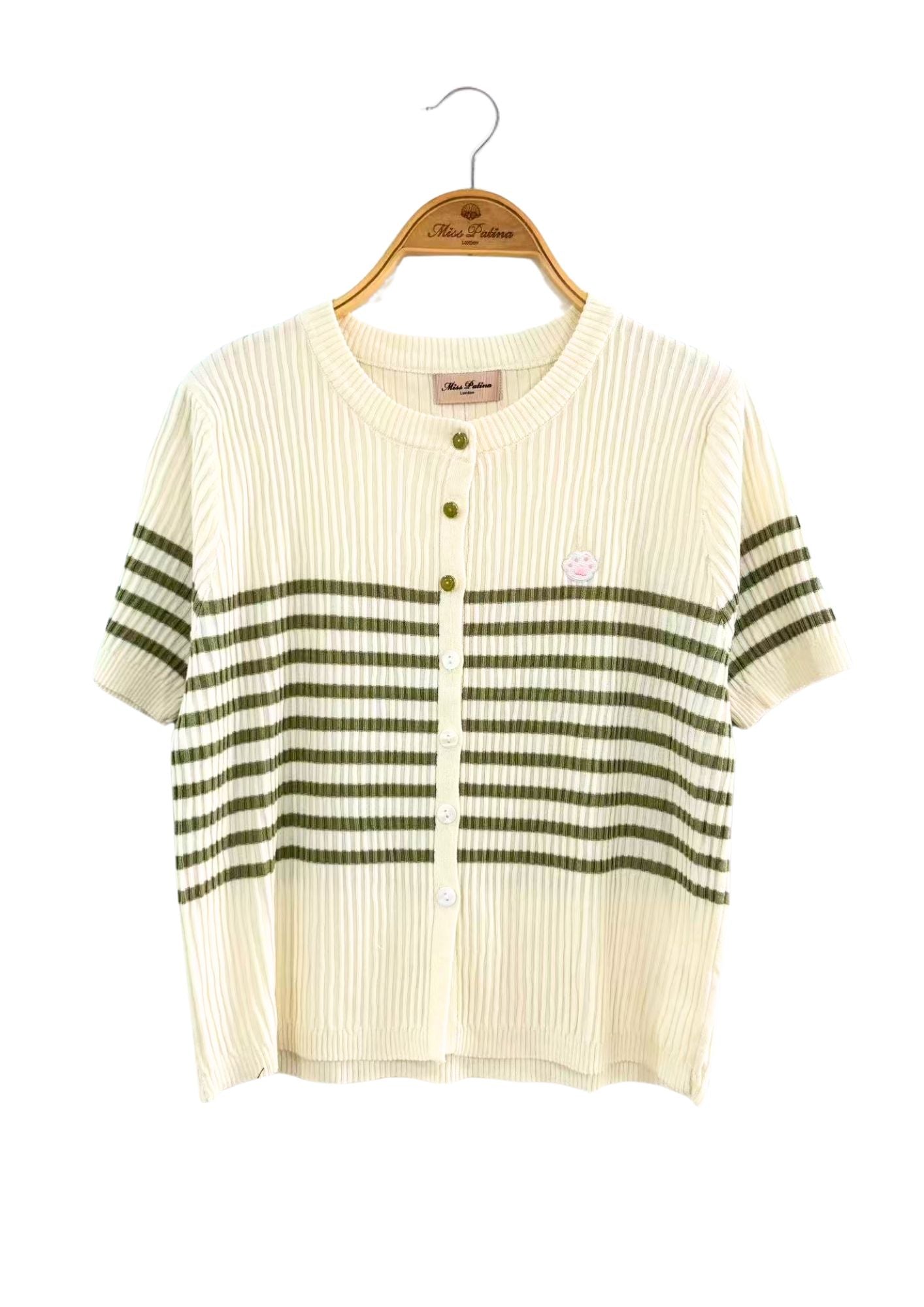 Seaside Stroll Striped Top (Green)