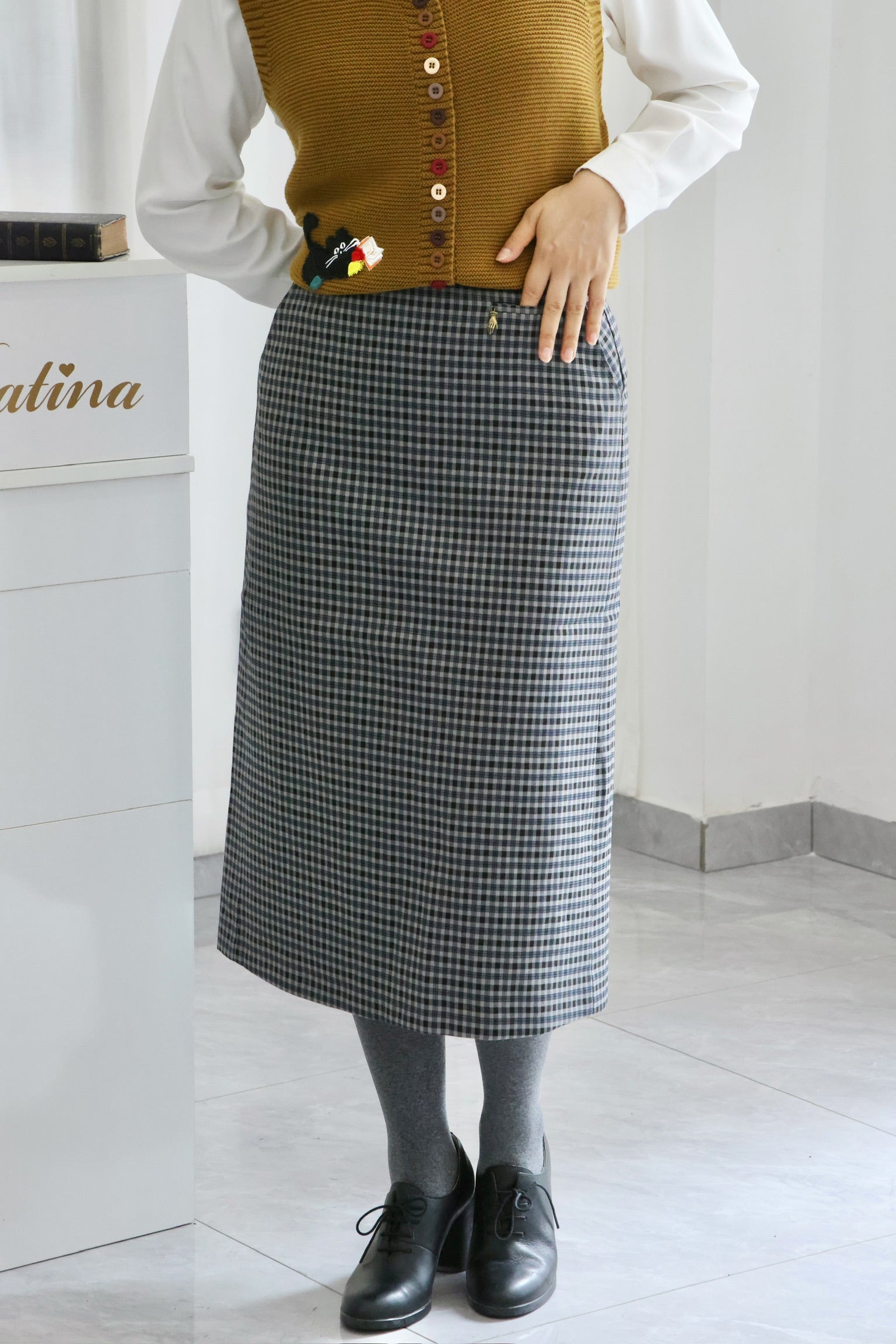 Shadow Study Pencil Skirt