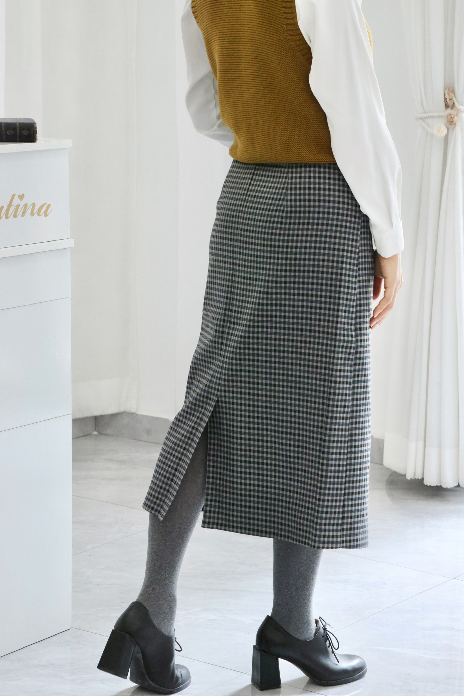 Shadow Study Pencil Skirt