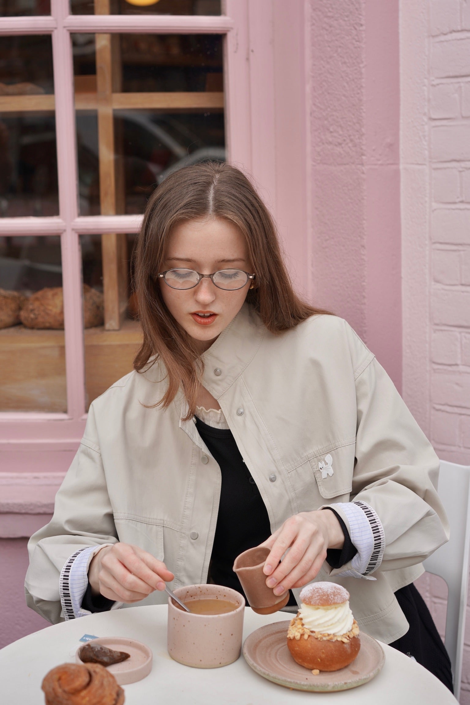 Signature Flight Cropped Jacket (Cream)