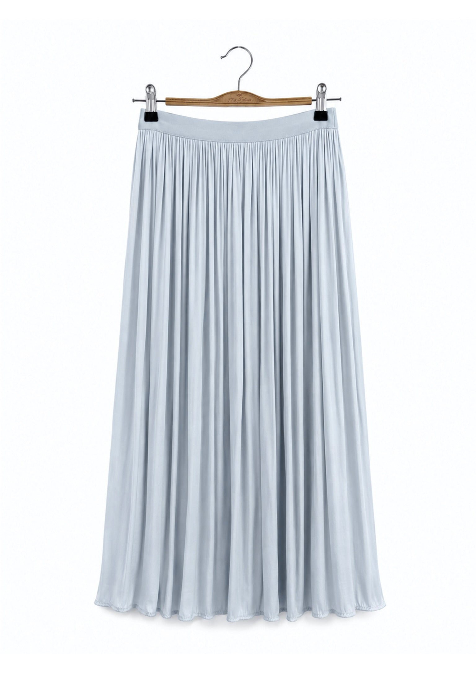Silkfall Satin Skirt (Baby Blue)