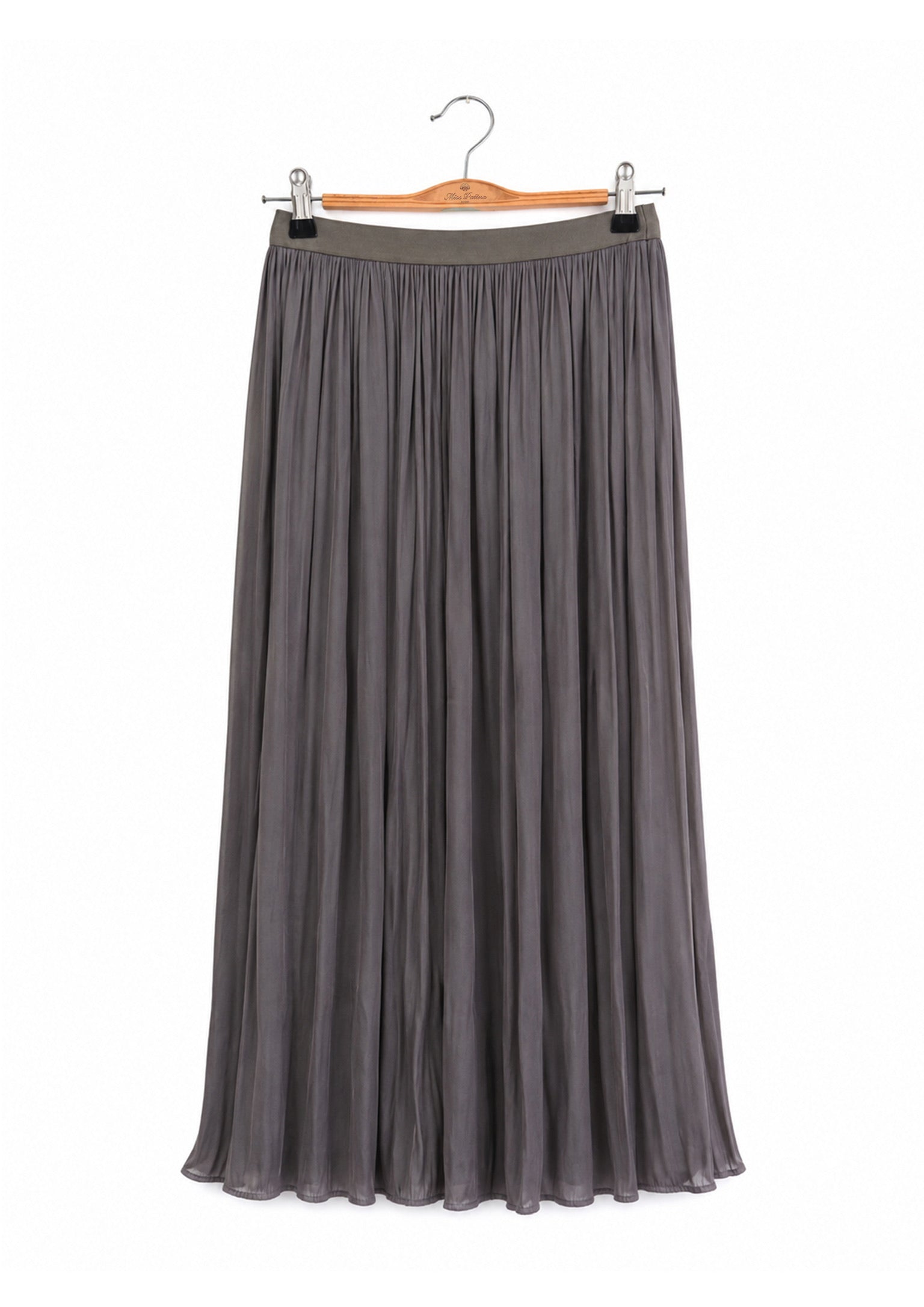Silkfall Satin Skirt (Lilac Grey)