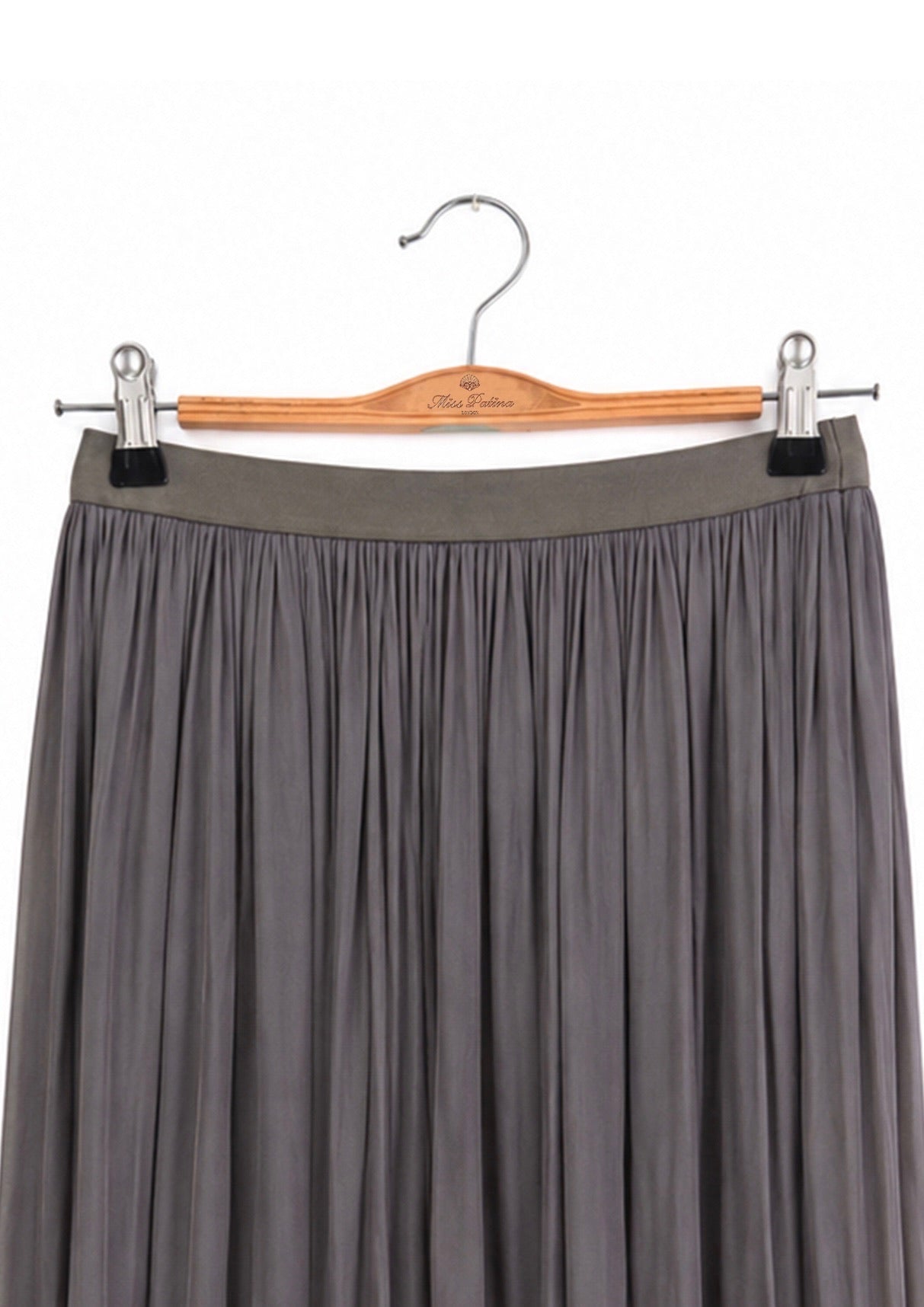 Silkfall Satin Skirt (Lilac Grey)