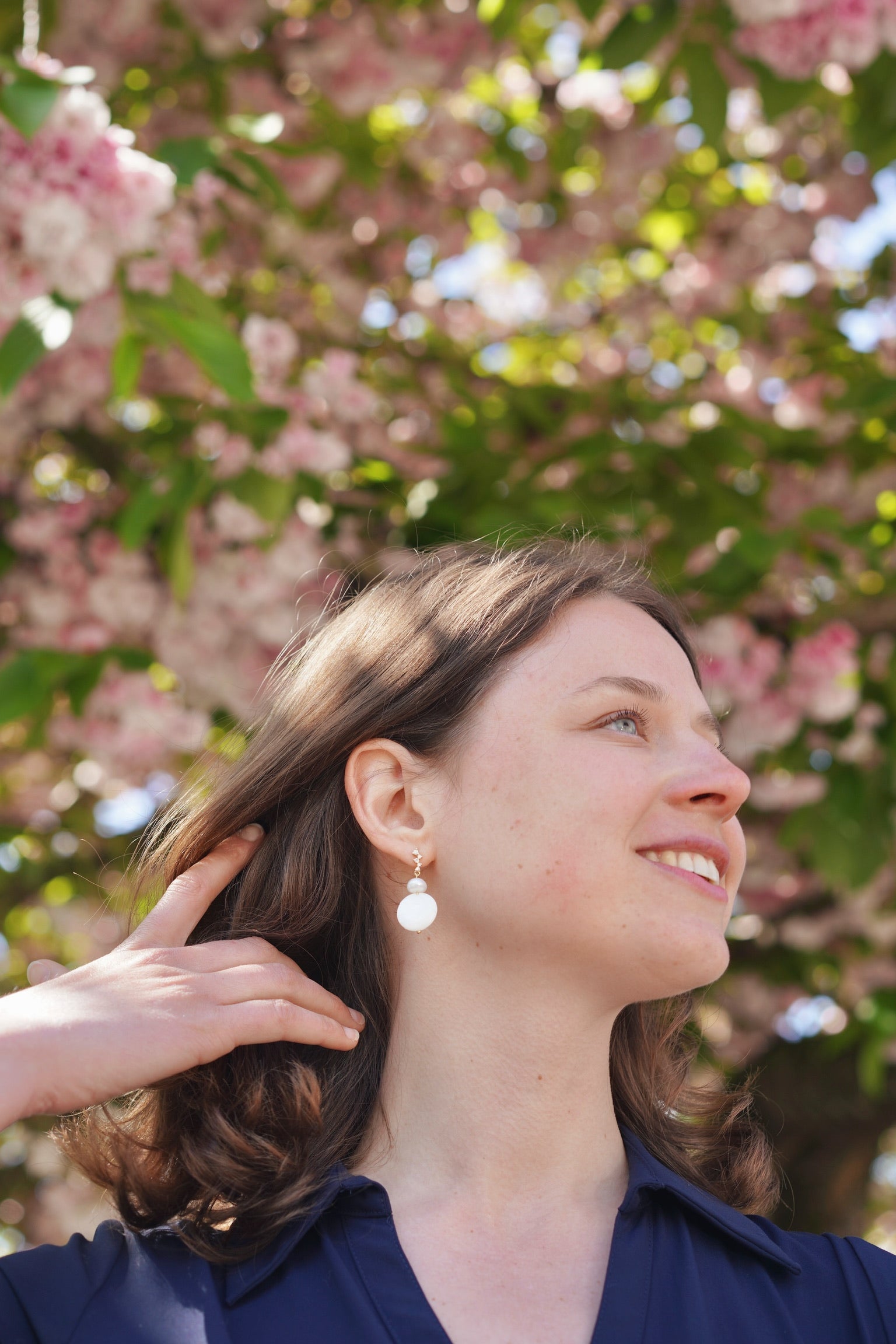 Sixties Pearl & Shell Earrings