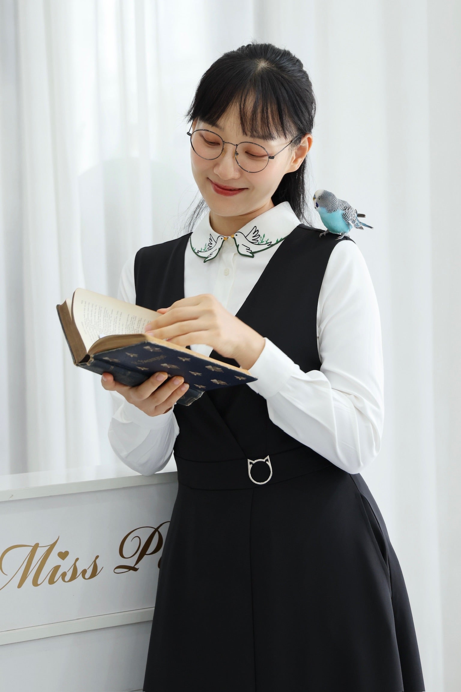 Sleek Kitty Pinafore