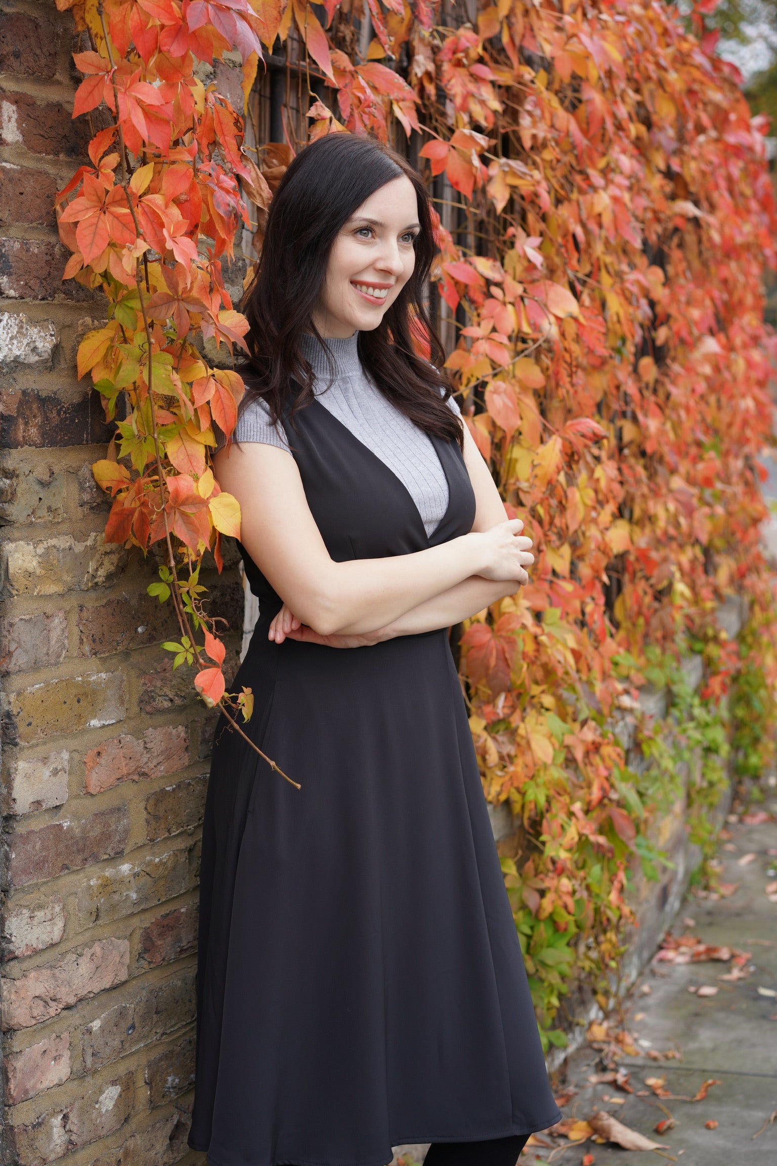 Sleek Kitty Pinafore