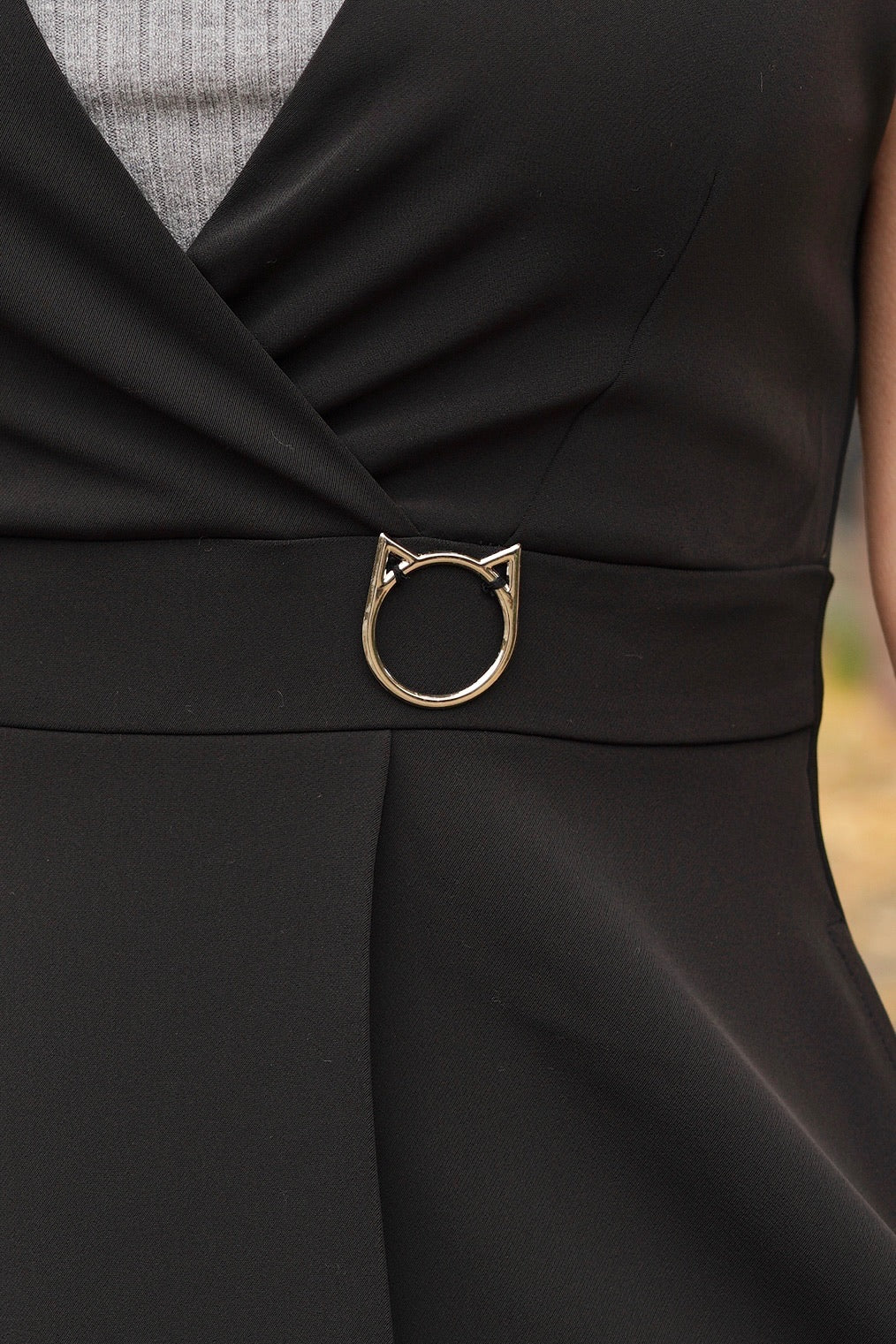 Sleek Kitty Pinafore