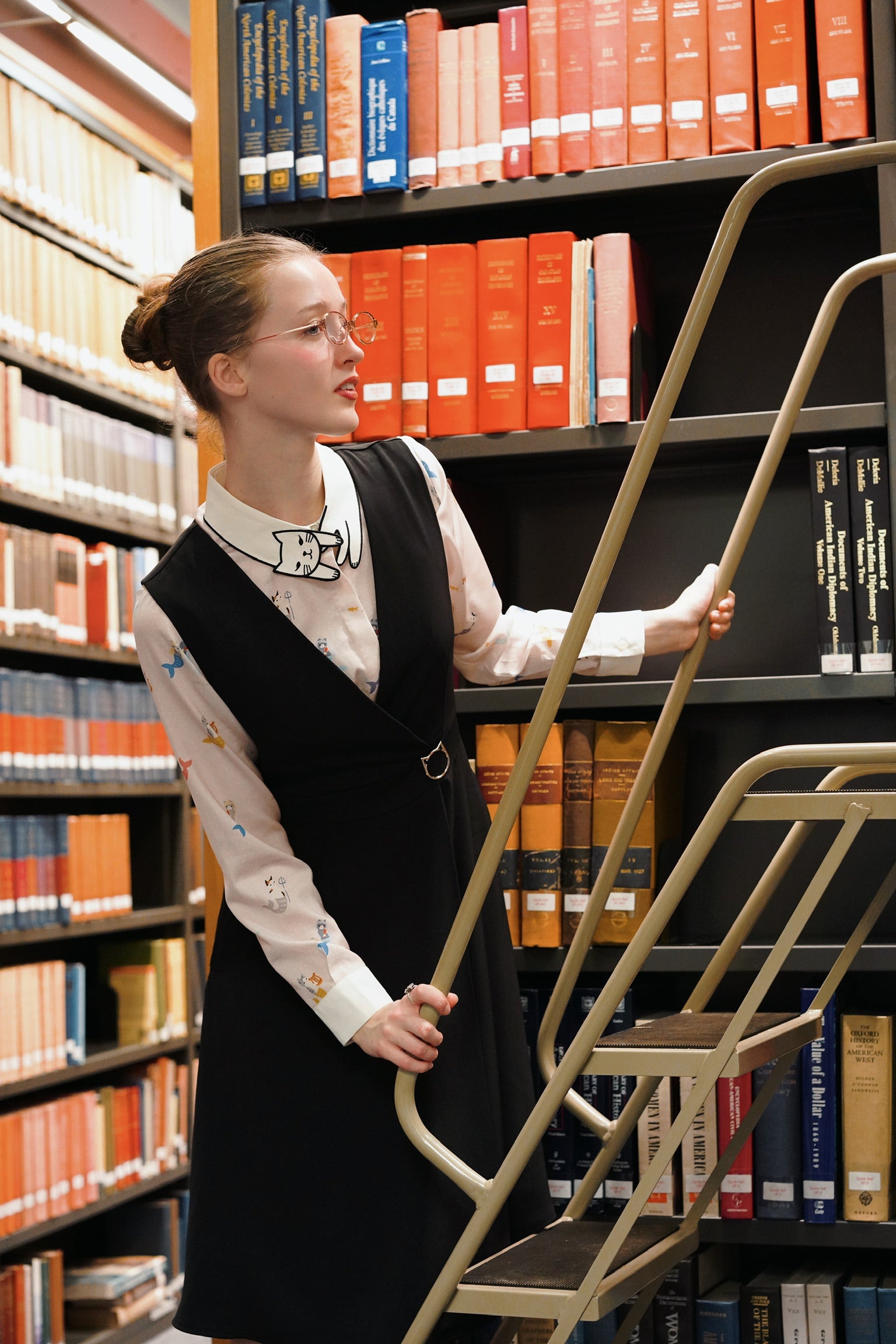 Sleek Kitty Pinafore