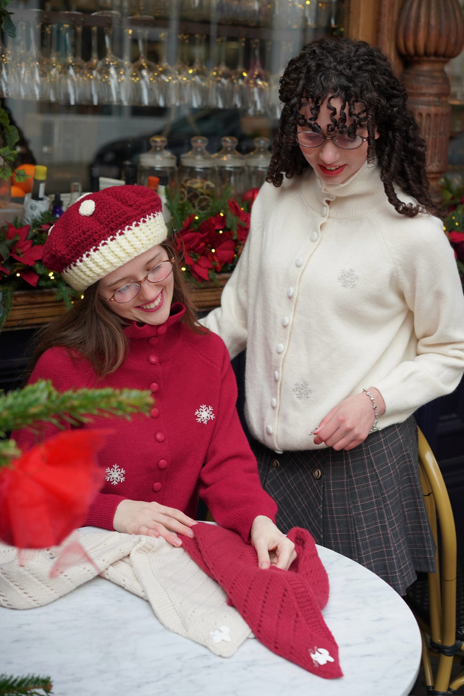Snowflake Cardigan (White)
