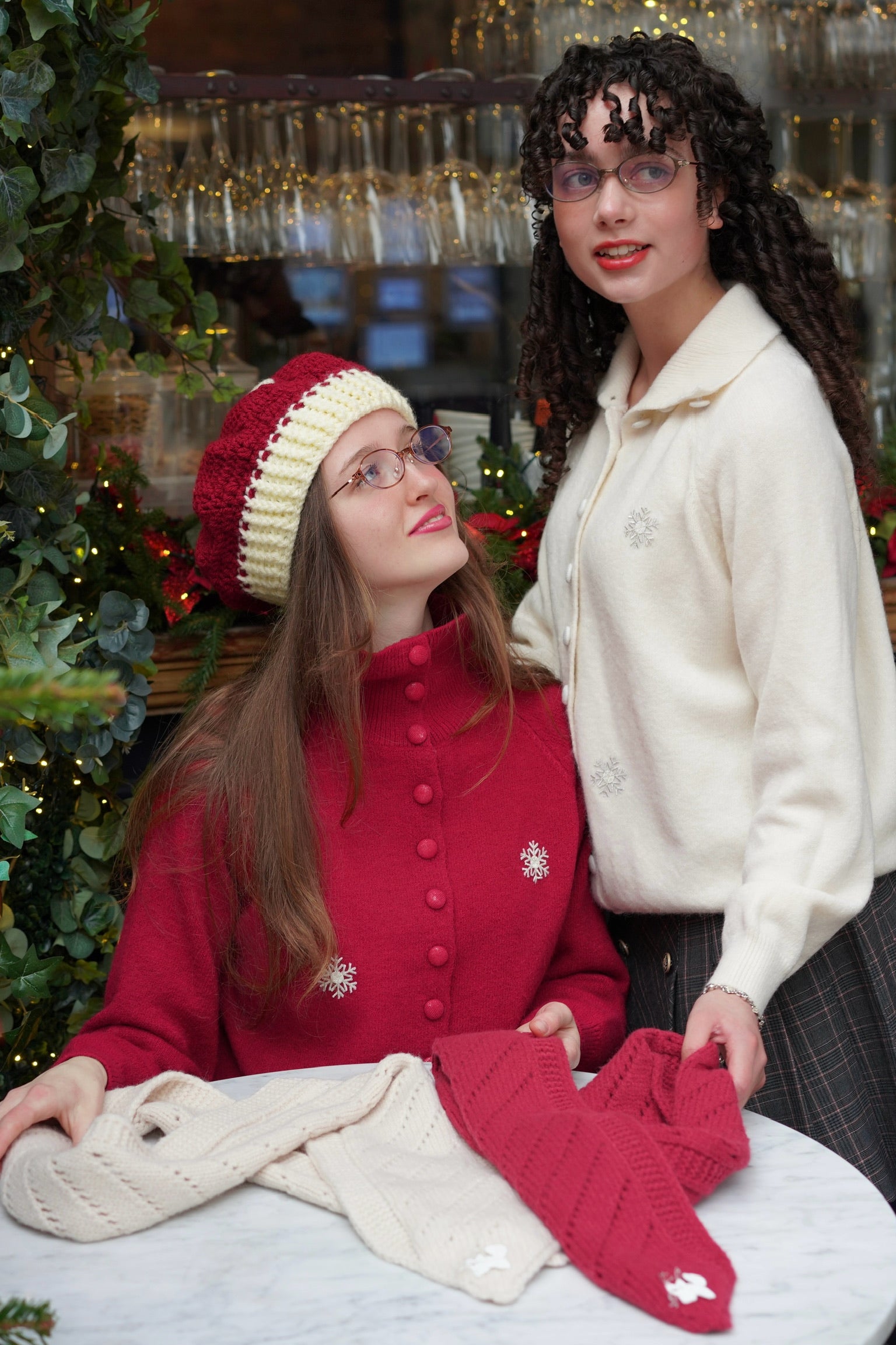 Snowflake Cardigan (White)