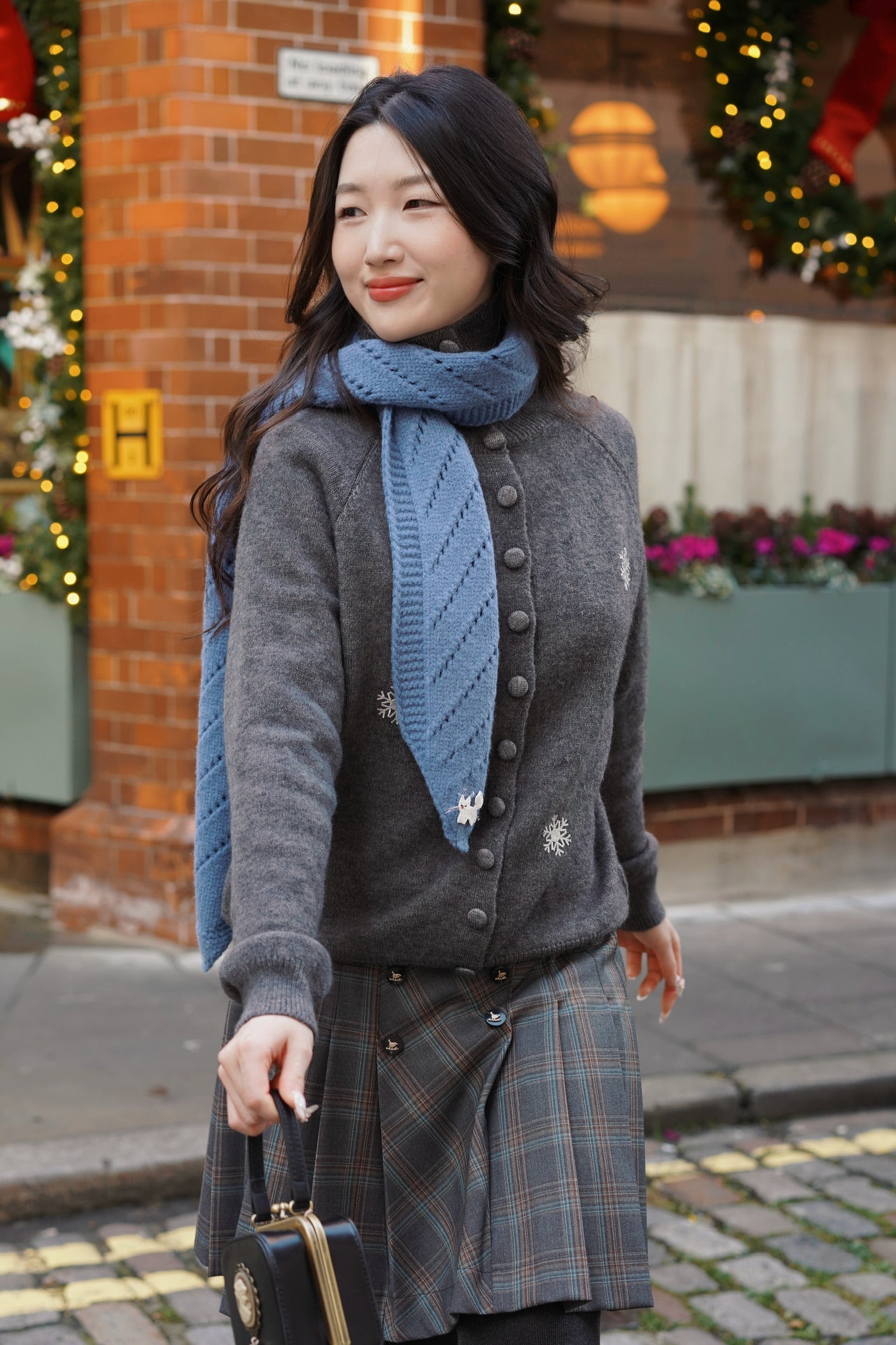 Snowflake Cardigan (Grey)