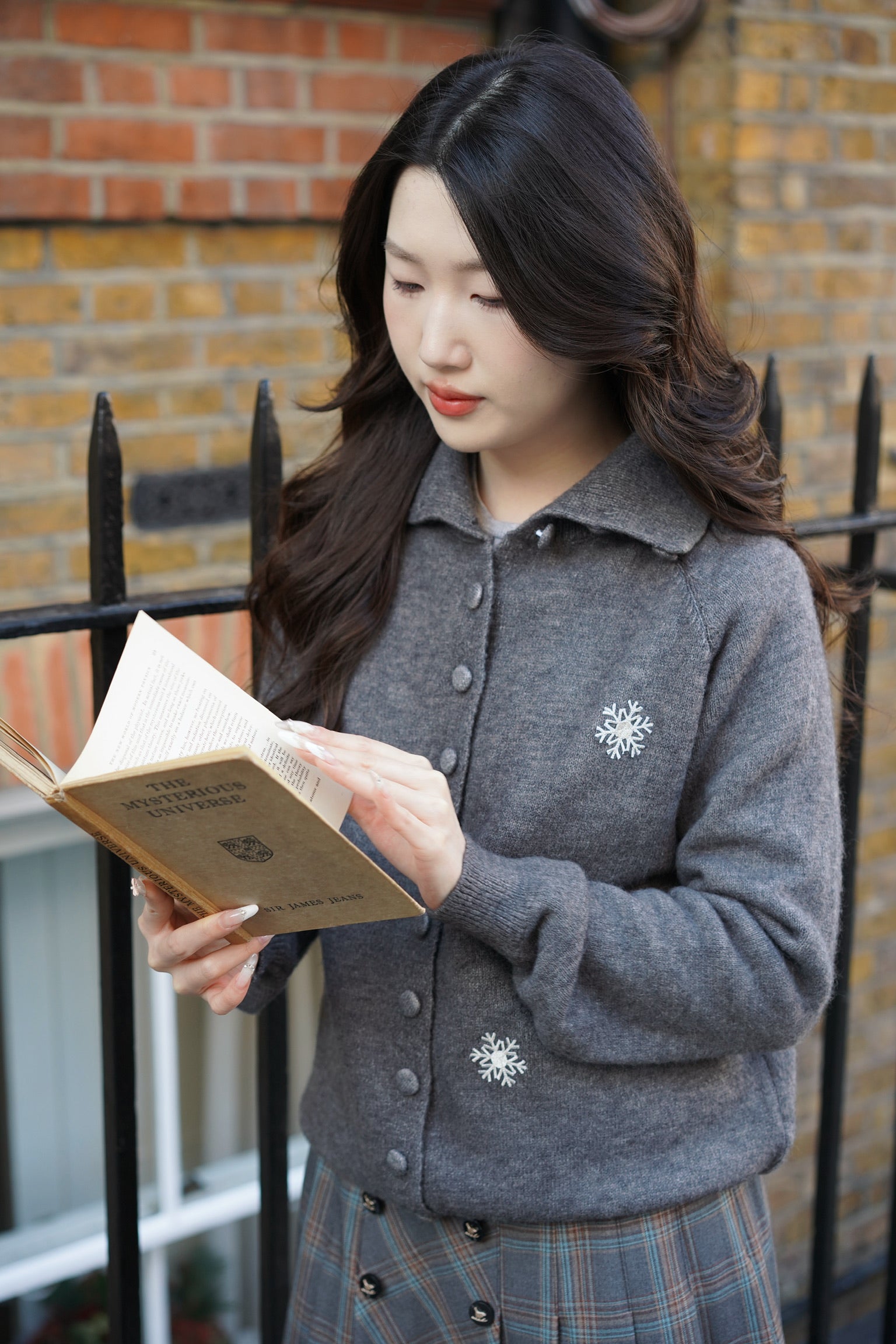 Snowflake Cardigan (Grey)