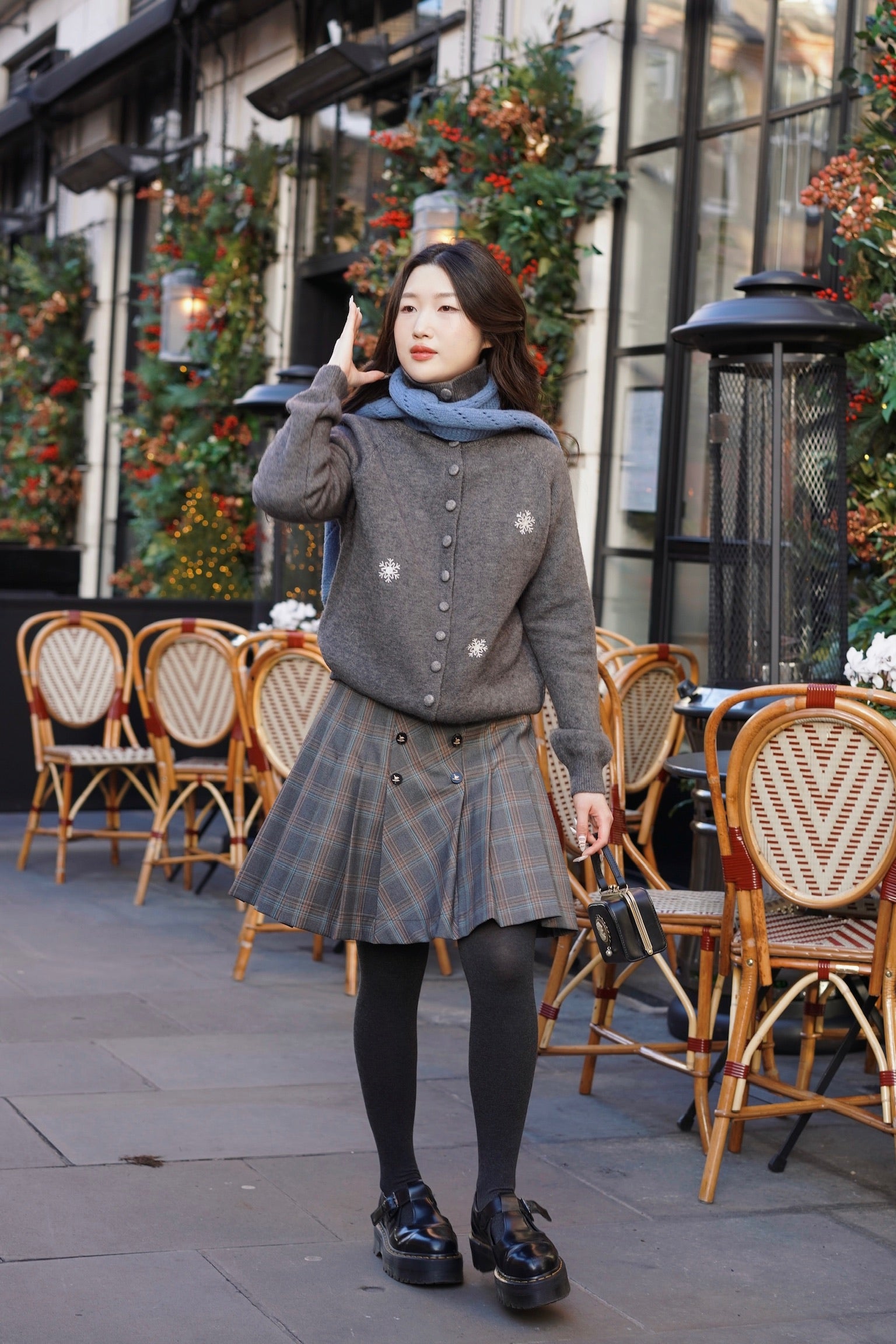 Snowflake Cardigan (Grey)