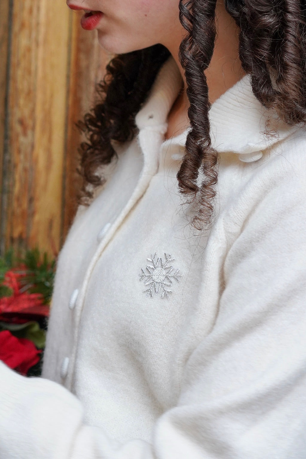Snowflake Cardigan (White)